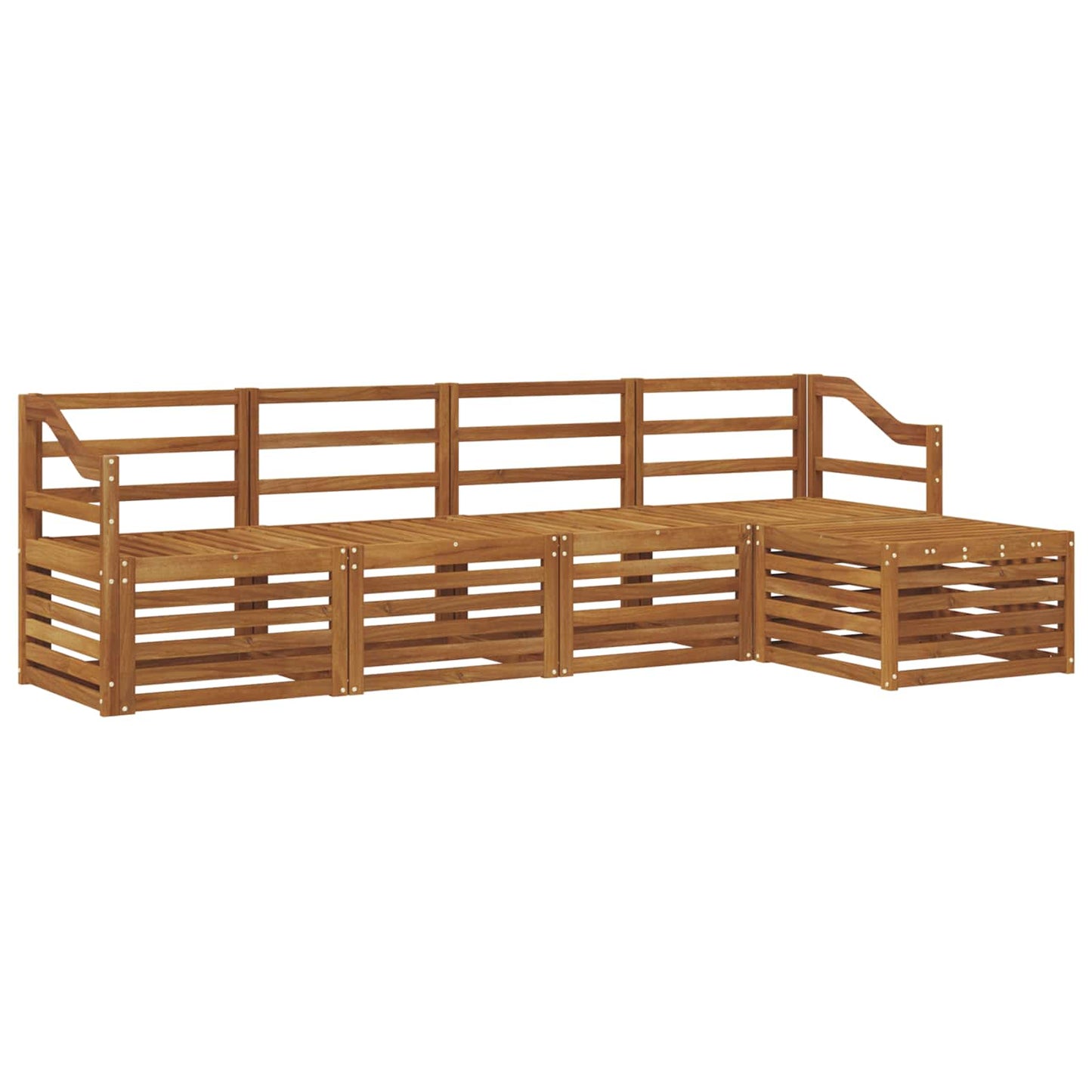Outdoor-Sofagarnitur 5 pcs Natur