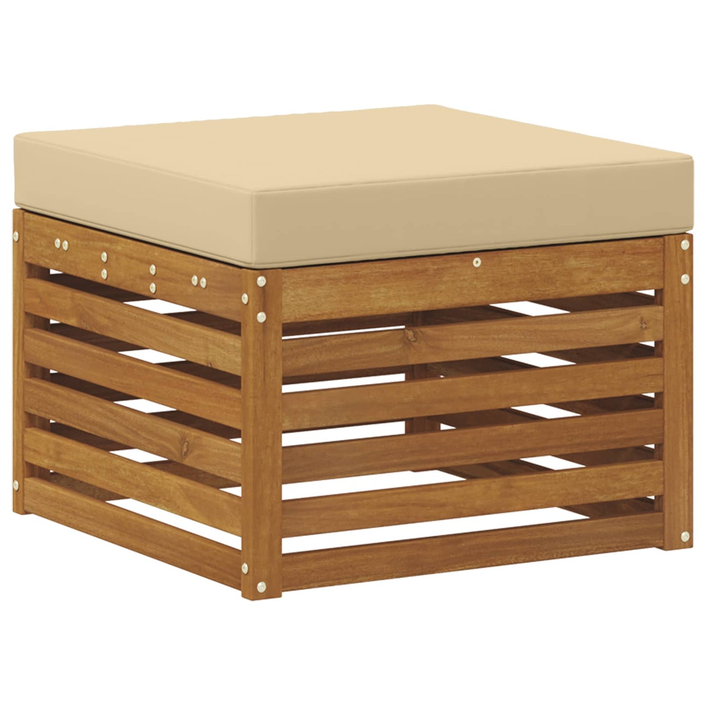 Outdoor-Sofagarnitur 6 stk. Natur und Beige