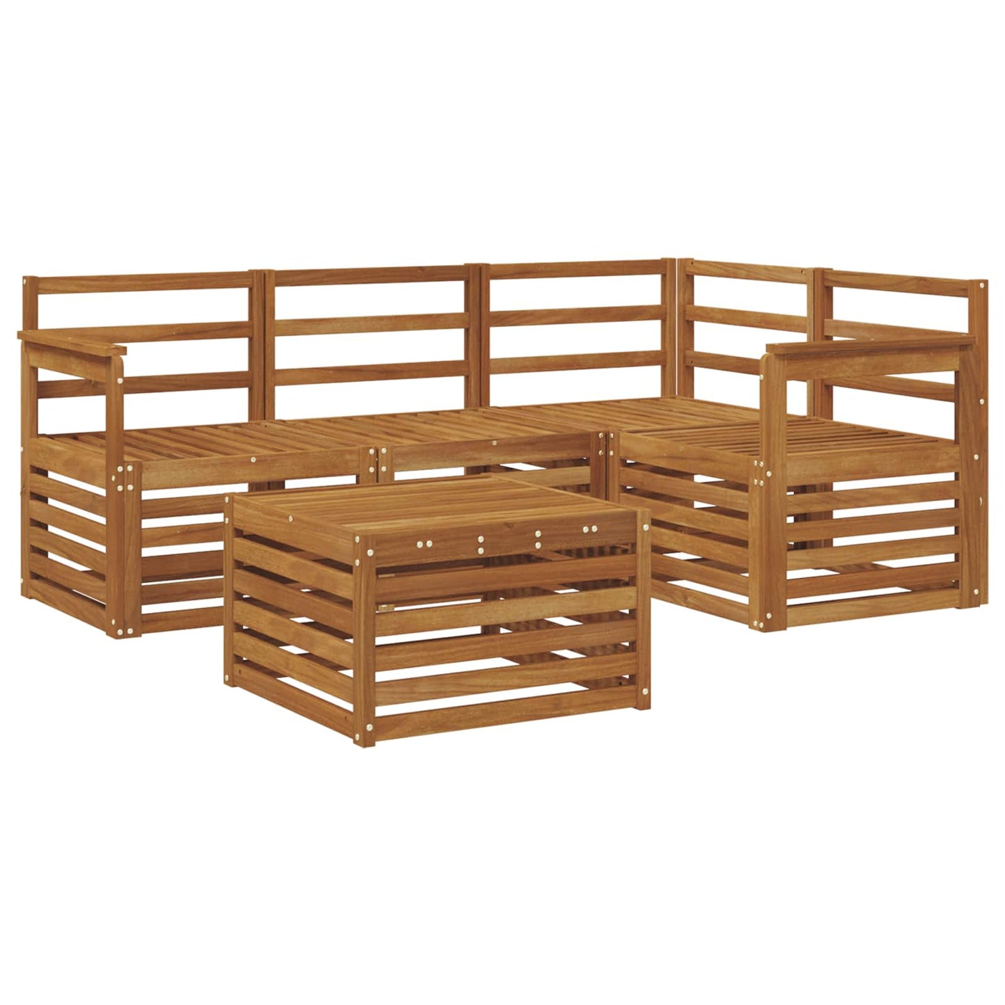 Outdoor-Sofagarnitur 5 pcs Natur
