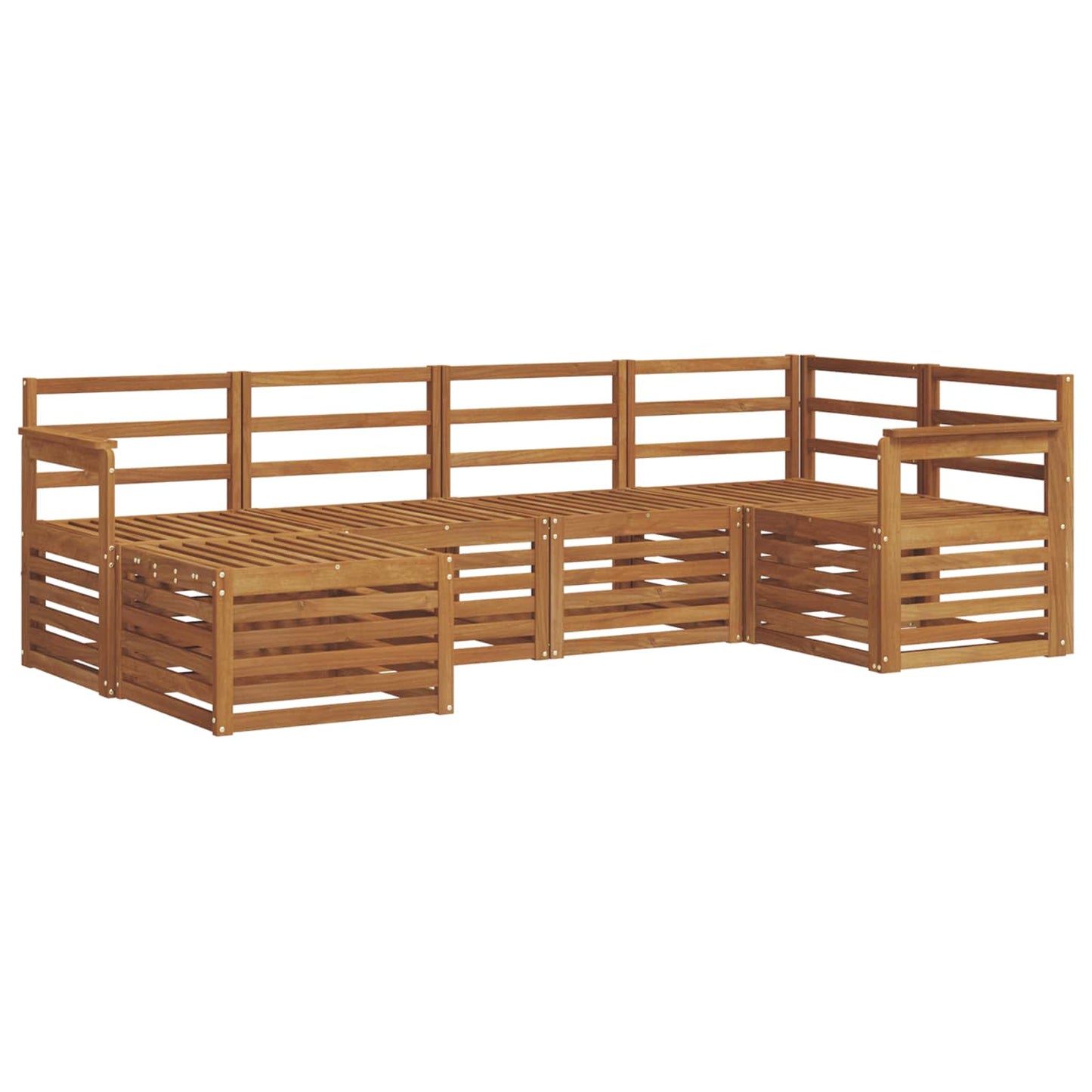 Ecksofa Set 6 pcs Natur