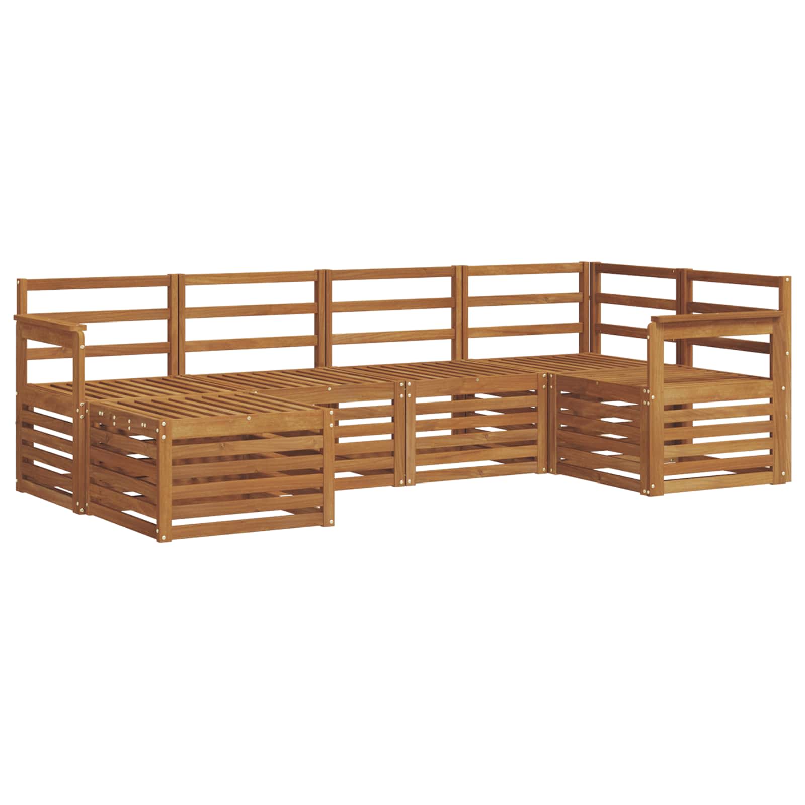 Ecksofa Set 6 pcs Natur