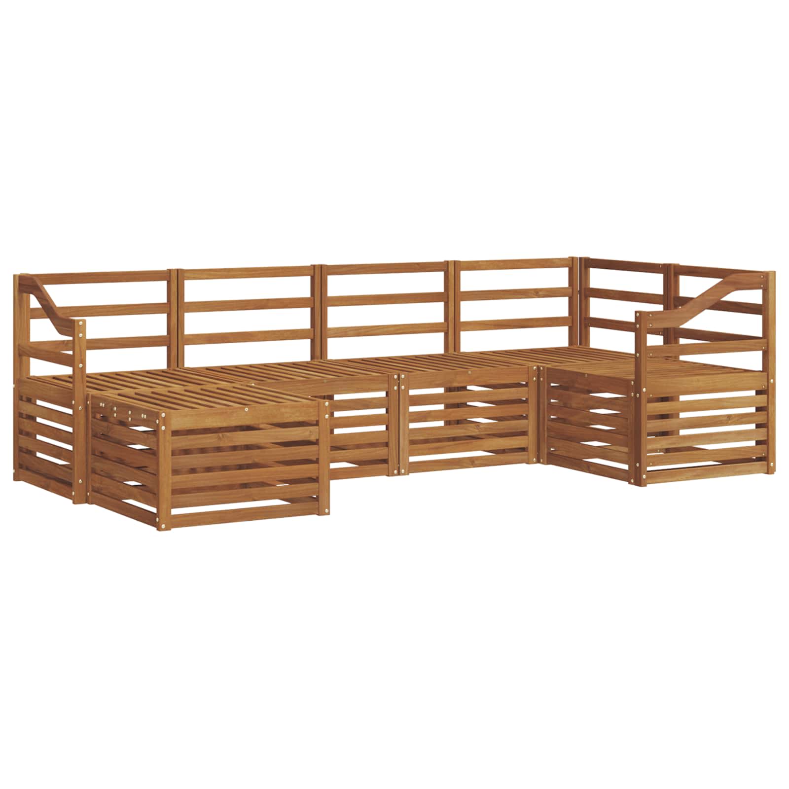 Ecksofa Set 6 pcs Natur