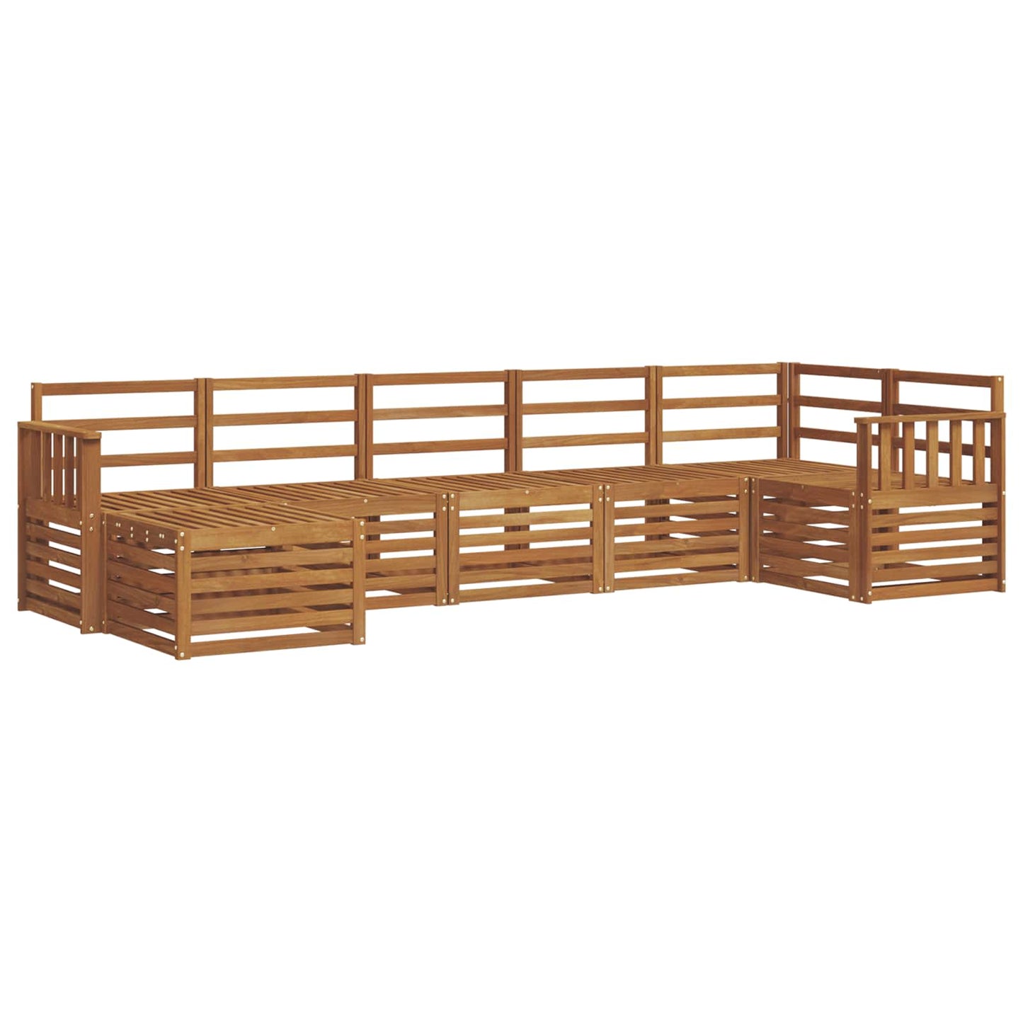 Ecksofa Set 7 pcs Natur