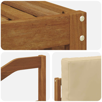 Outdoor-Sofagarnitur 7 stk. Natur und Beige