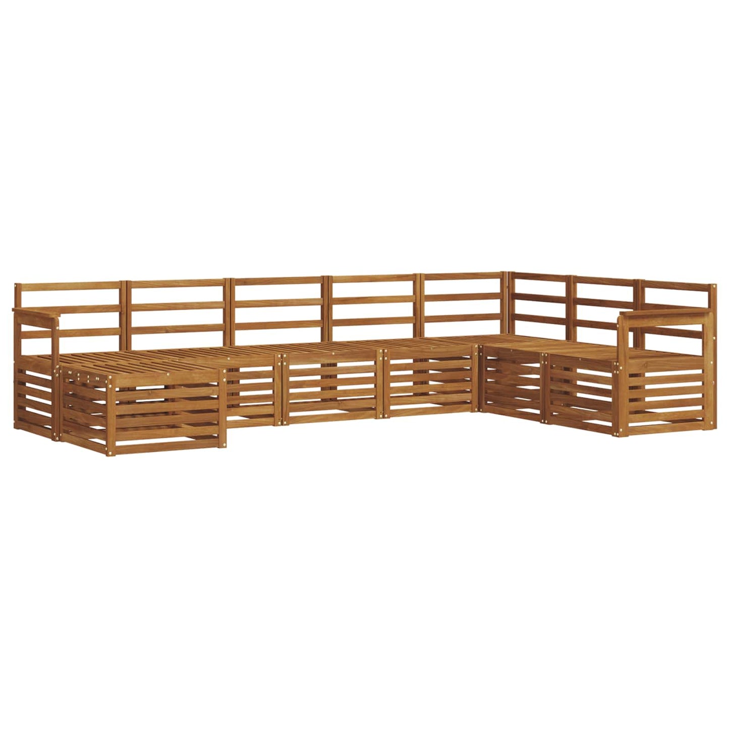 Outdoor-Sofagarnitur 8 pcs Natur Massivholz Akazie