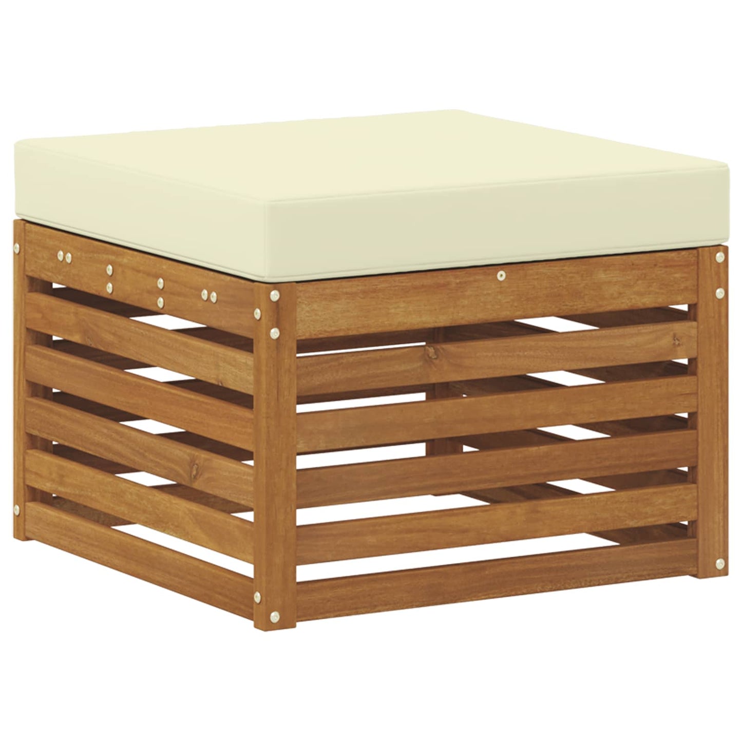 Outdoor-Sofagarnitur 9 stk. Natur und Creme