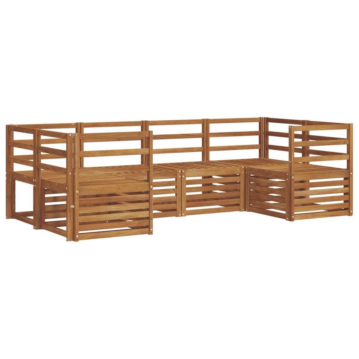 Outdoor-Sofagarnitur 6 stk. Natur