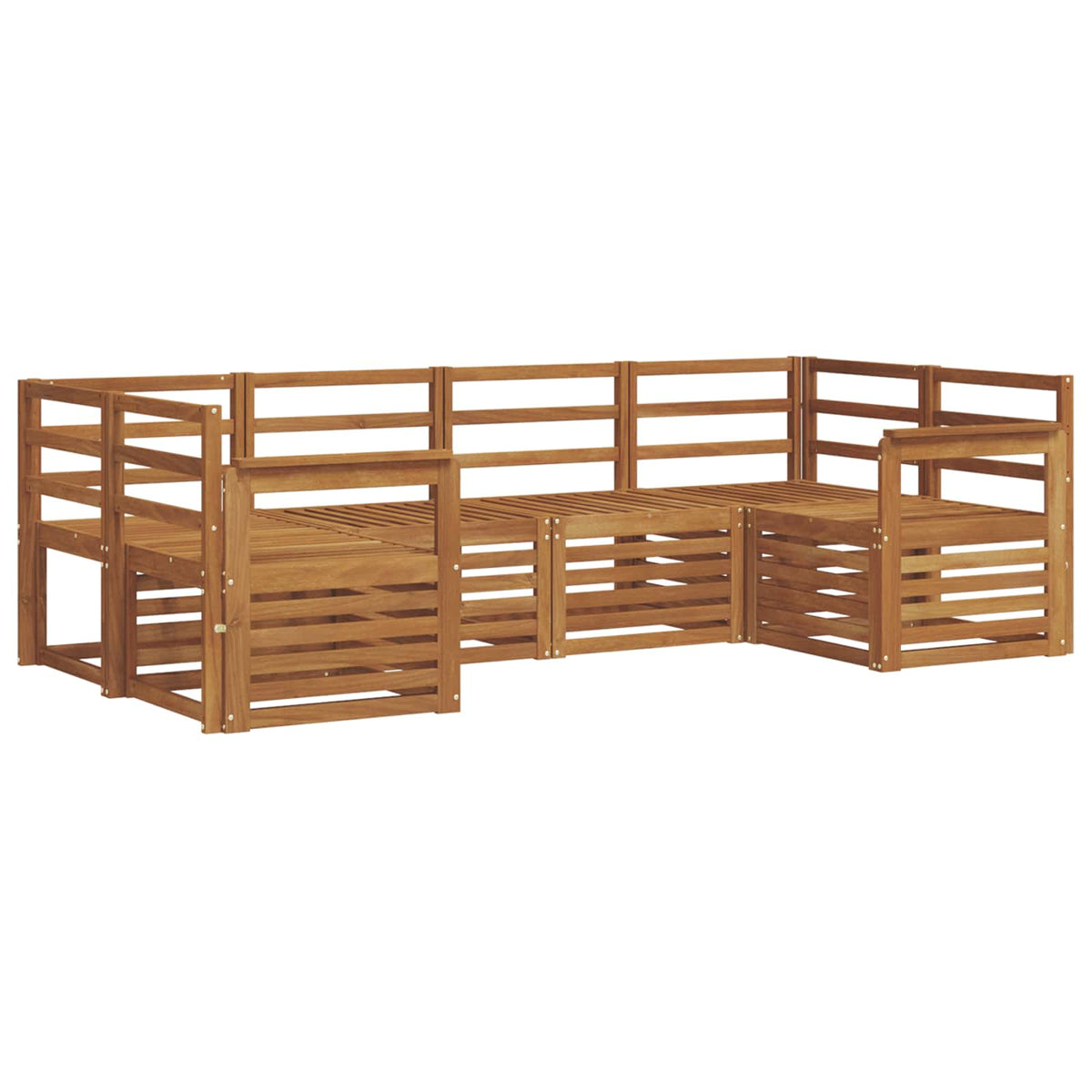 Outdoor-Sofagarnitur 6 stk. Natur