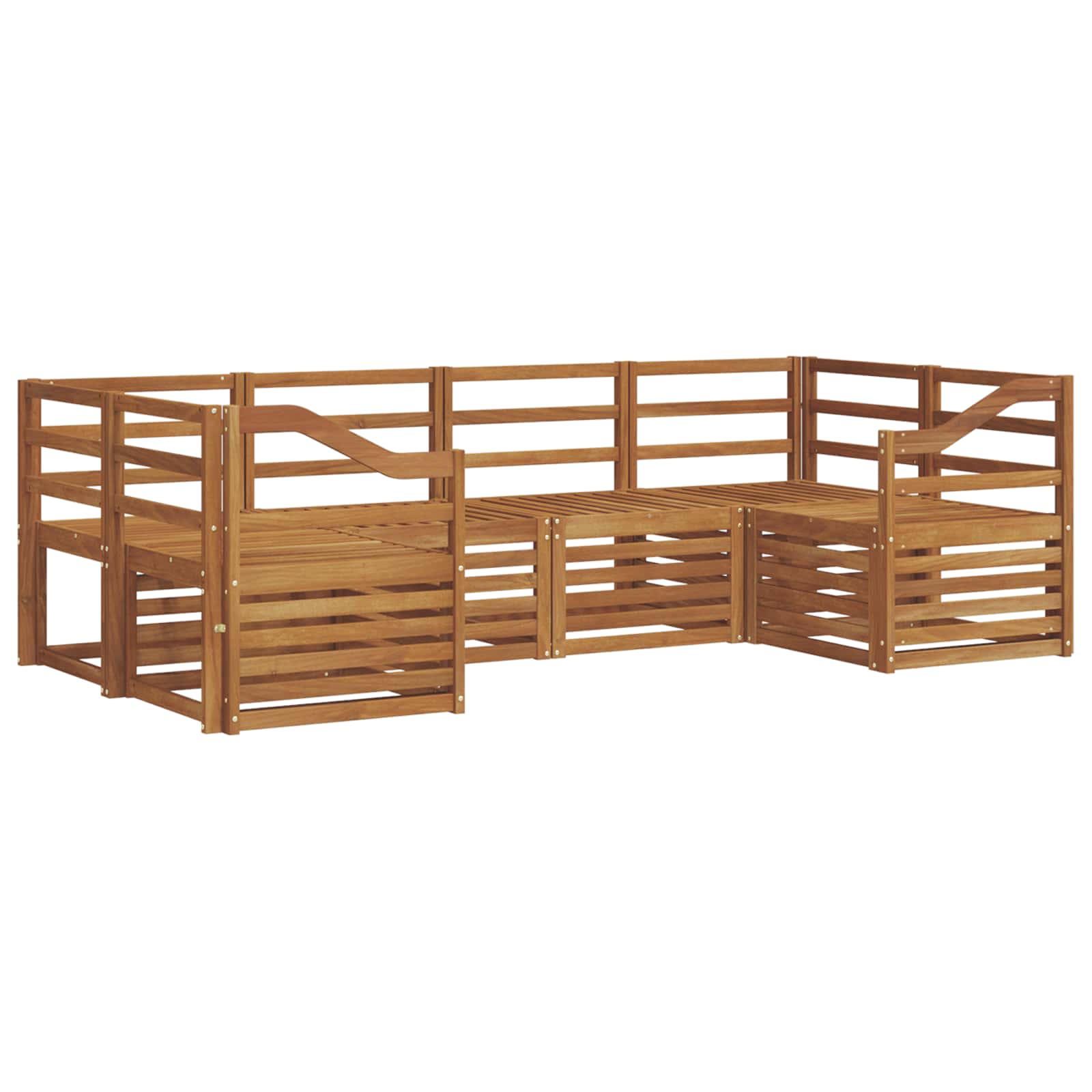 Ecksofa Set 6 pcs Natur