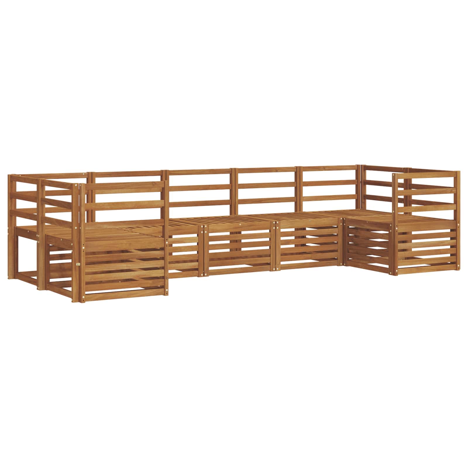 Ecksofa Set 7 pcs Natur