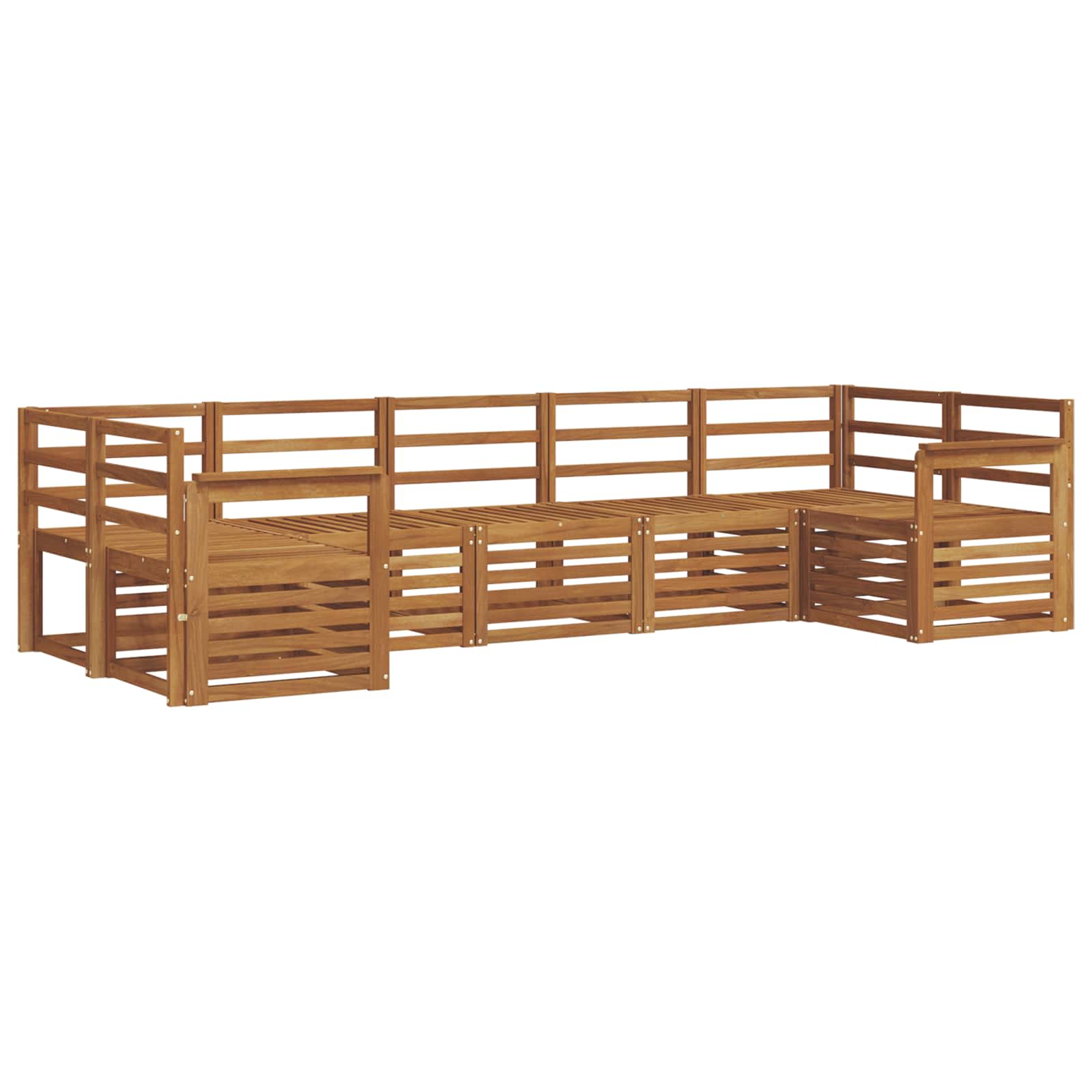 Ecksofa Set 7 pcs Natur