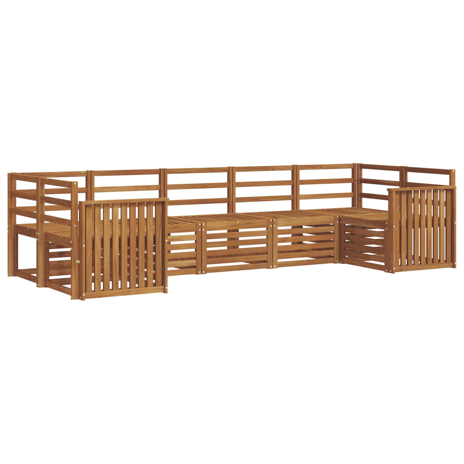 Ecksofa Set 7 pcs Natur