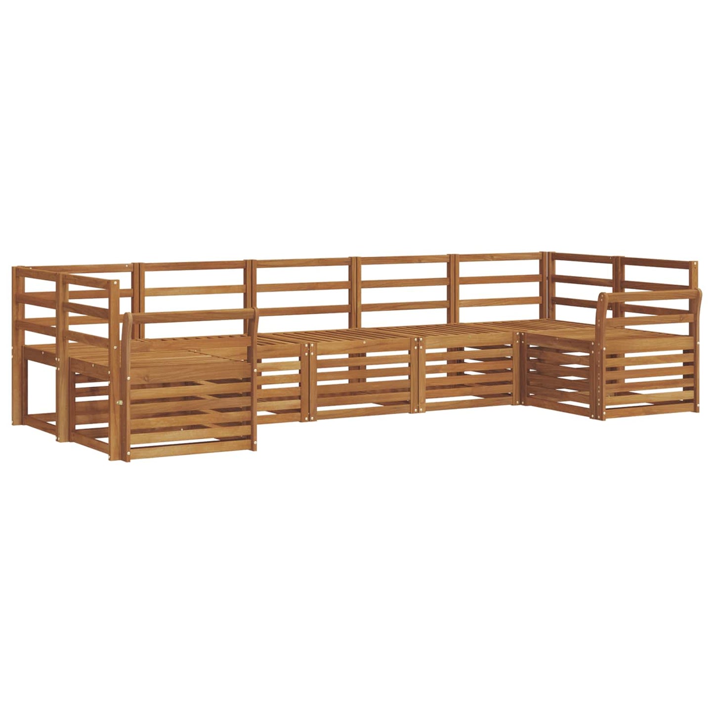 Ecksofa Set 7 pcs Natur