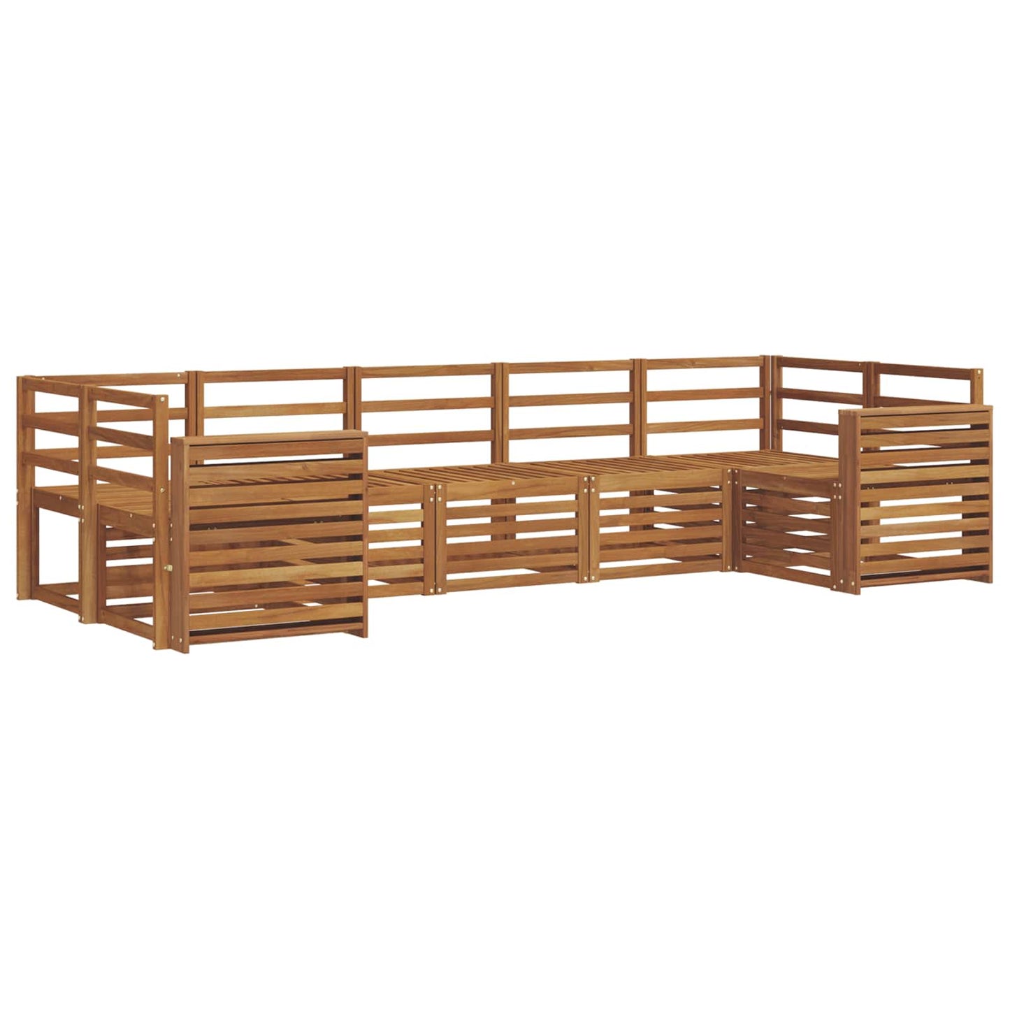 Ecksofa Set 7 pcs Natur