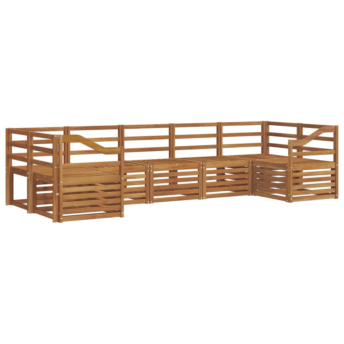 Ecksofa Set 7 pcs Natur