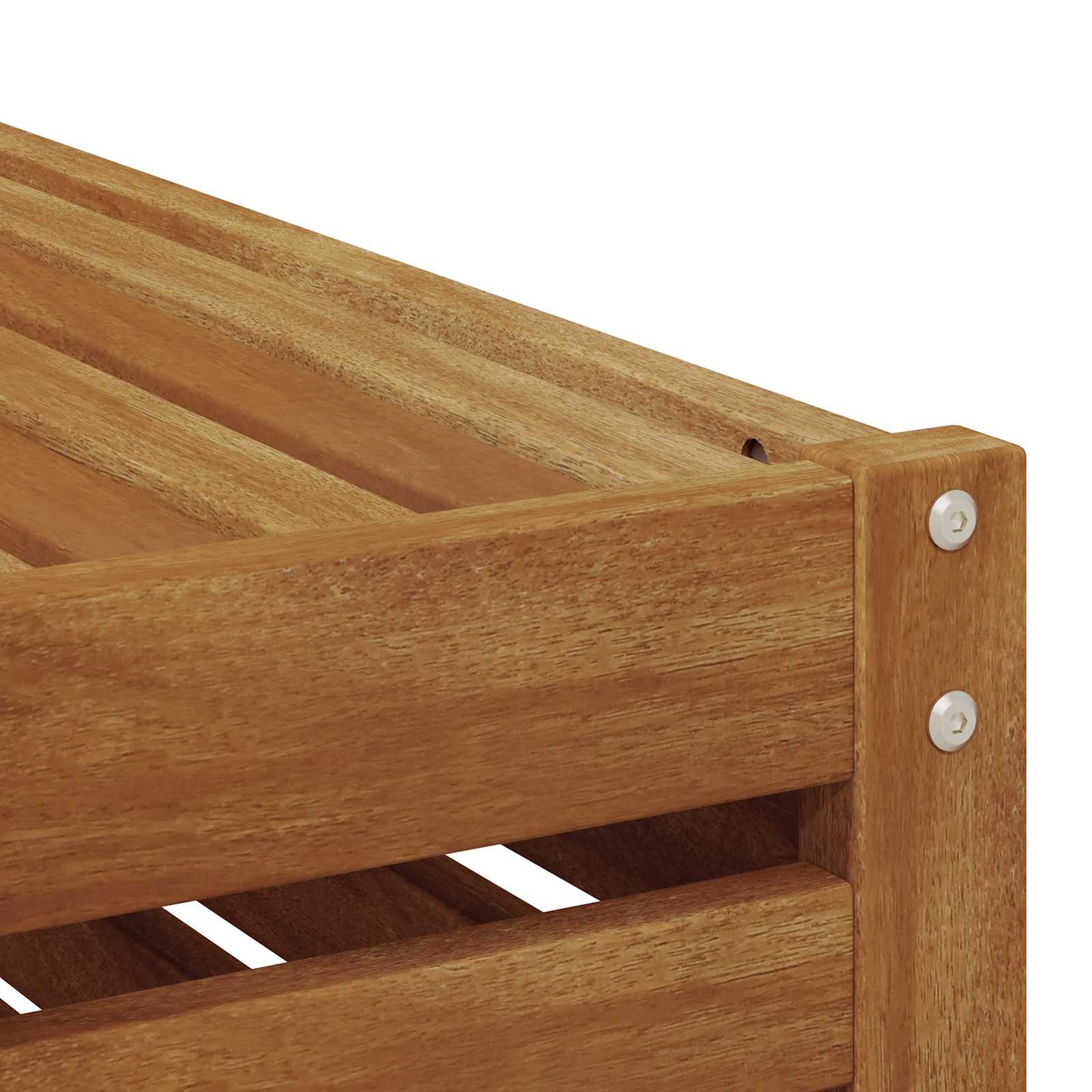 2 Stk. Outdoor-Sofagarnitur Massives Akazienholz und Polyester
