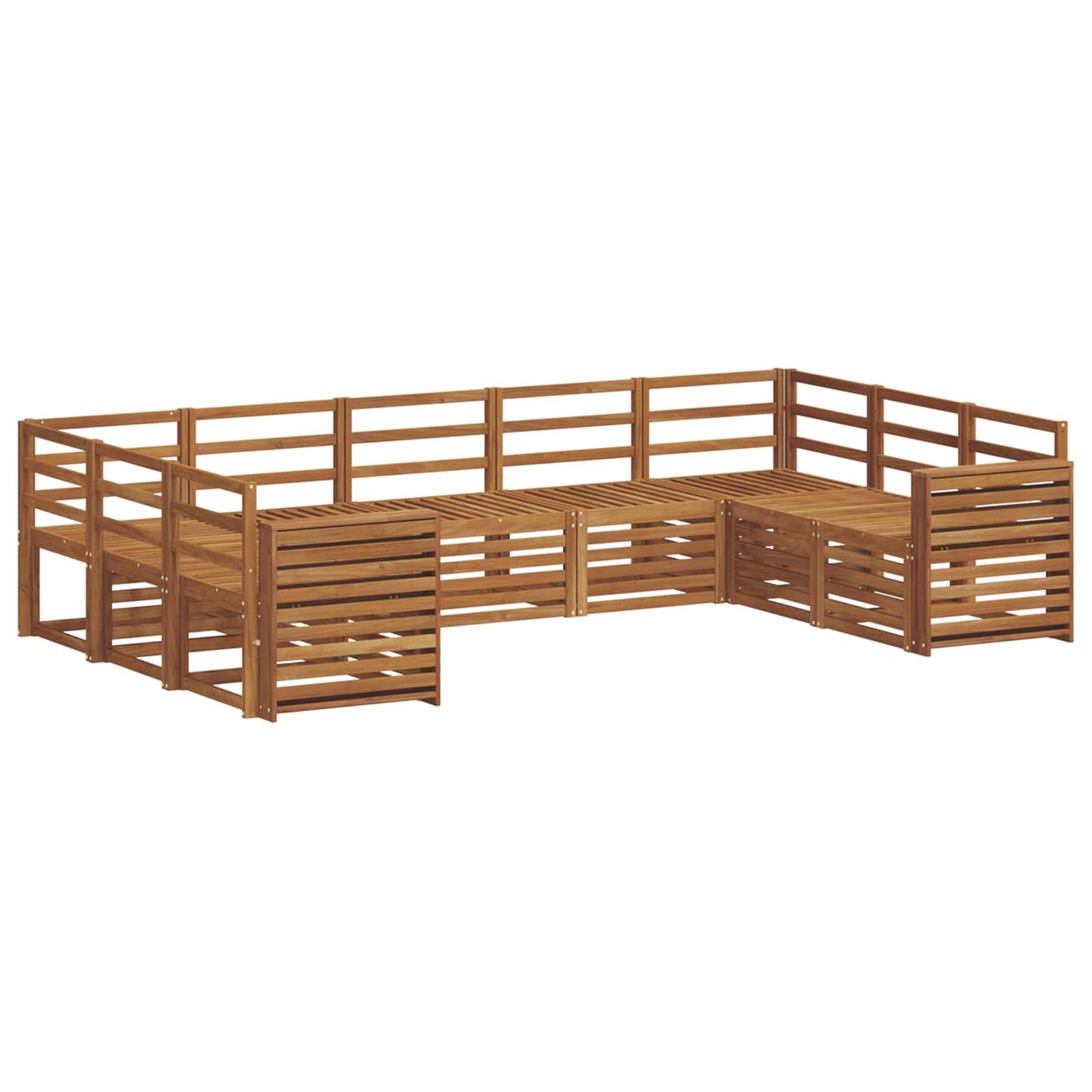 Ecksofa Set 9 pcs Natur