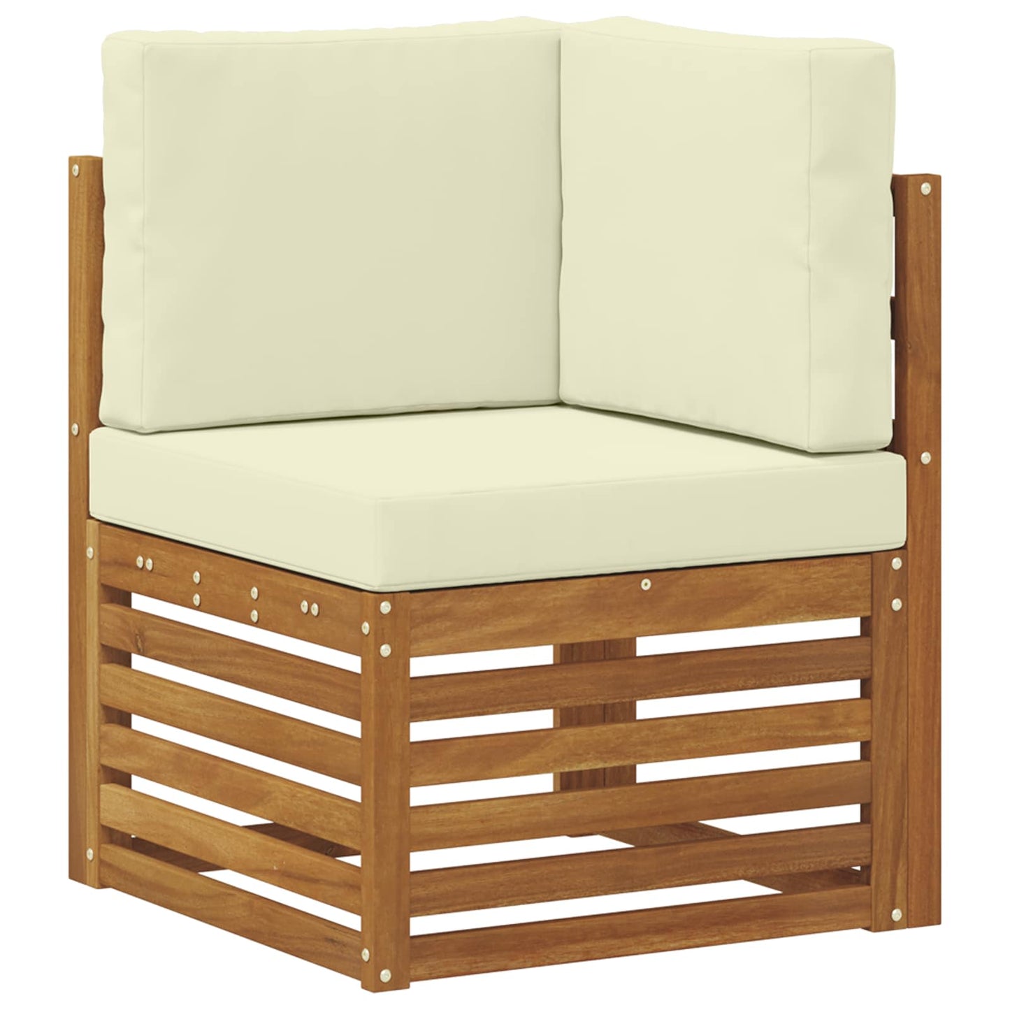 Outdoor-Sofagarnitur 10 stk. Natur und Creme