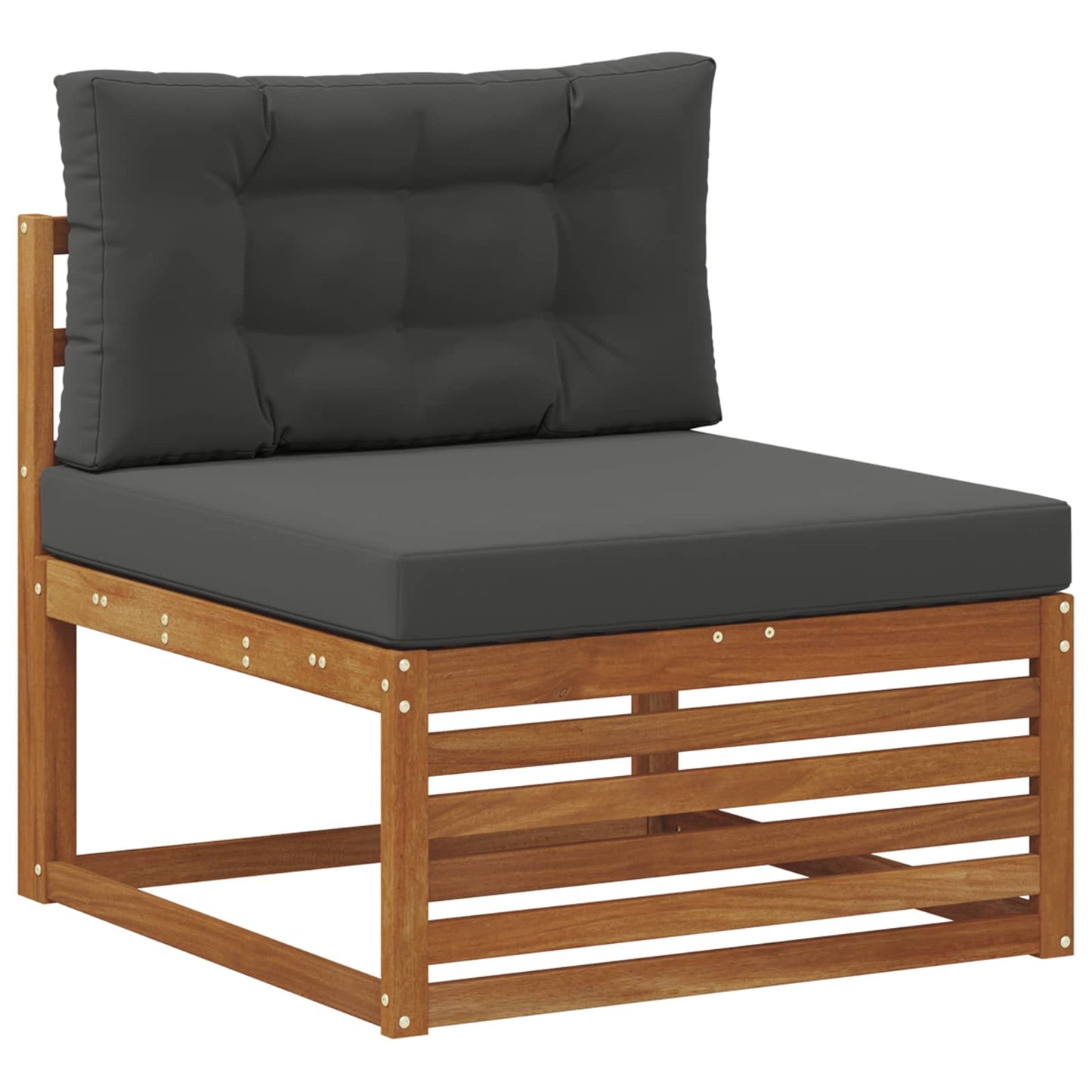 Outdoor-Sofagarnitur 5 stk. Natur und Anthrazit
