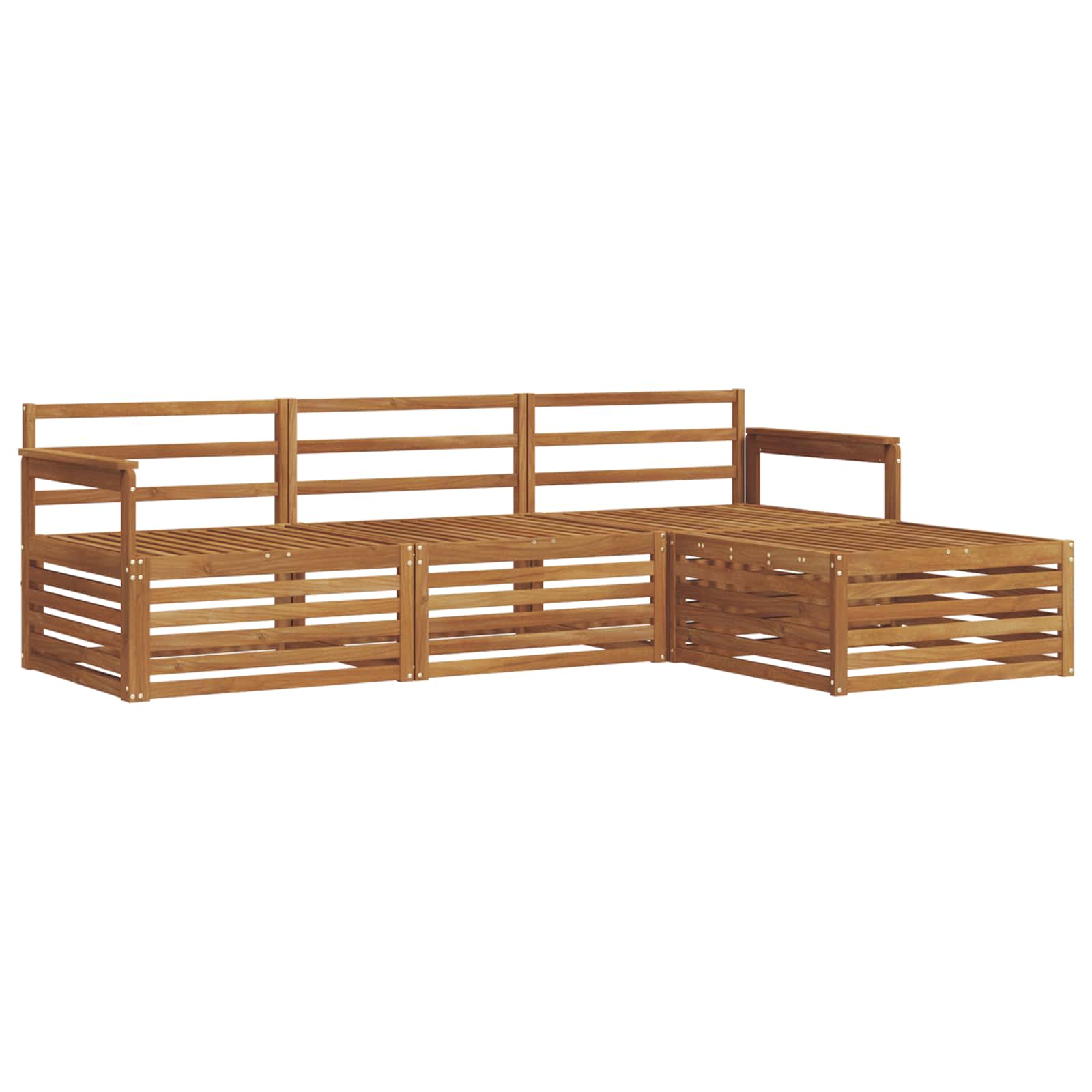 Outdoor-Sofagarnitur Natur 249,5 x 162,5 x 73 cm