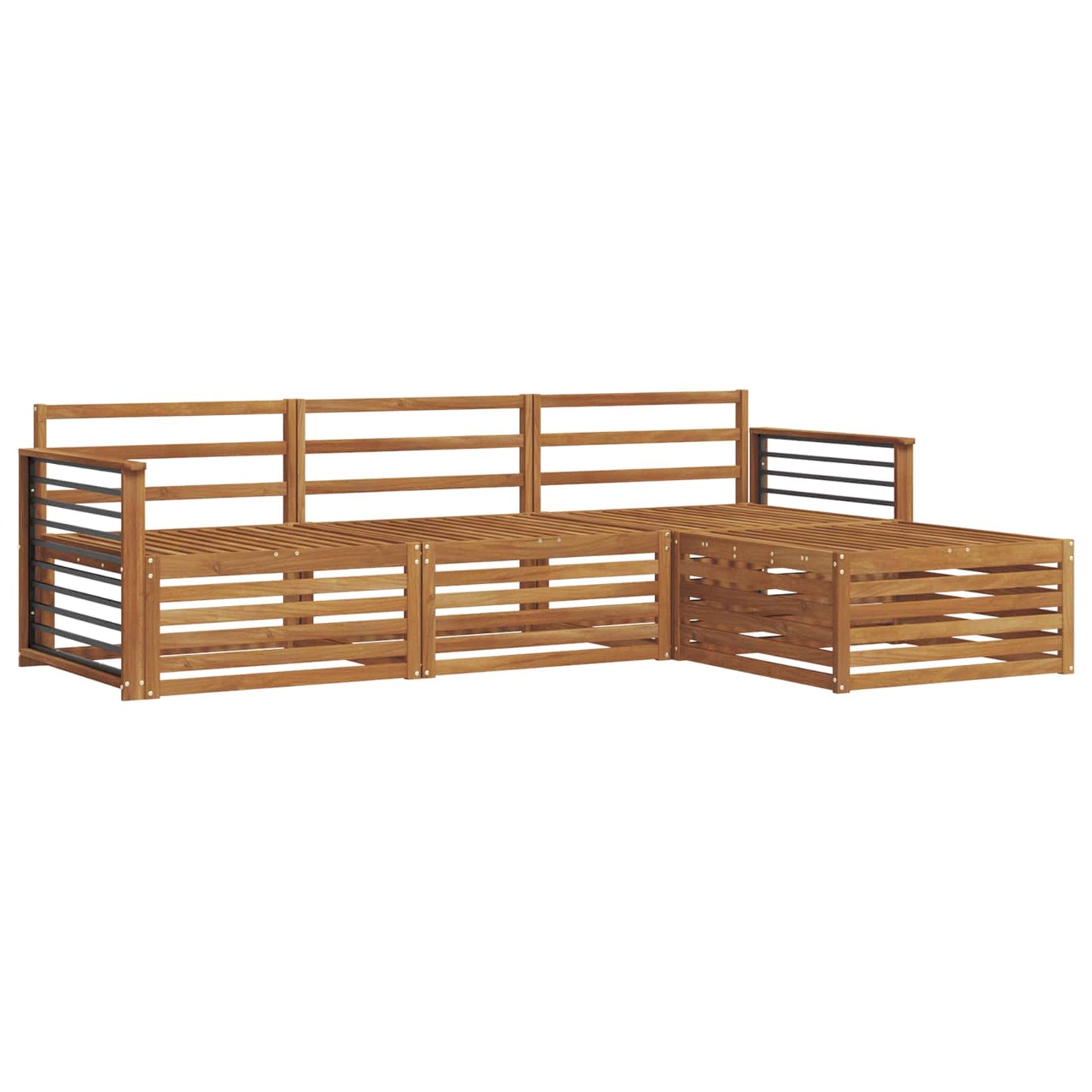 Outdoor-Sofagarnitur Natur 249,5 x 162,5 x 73 cm