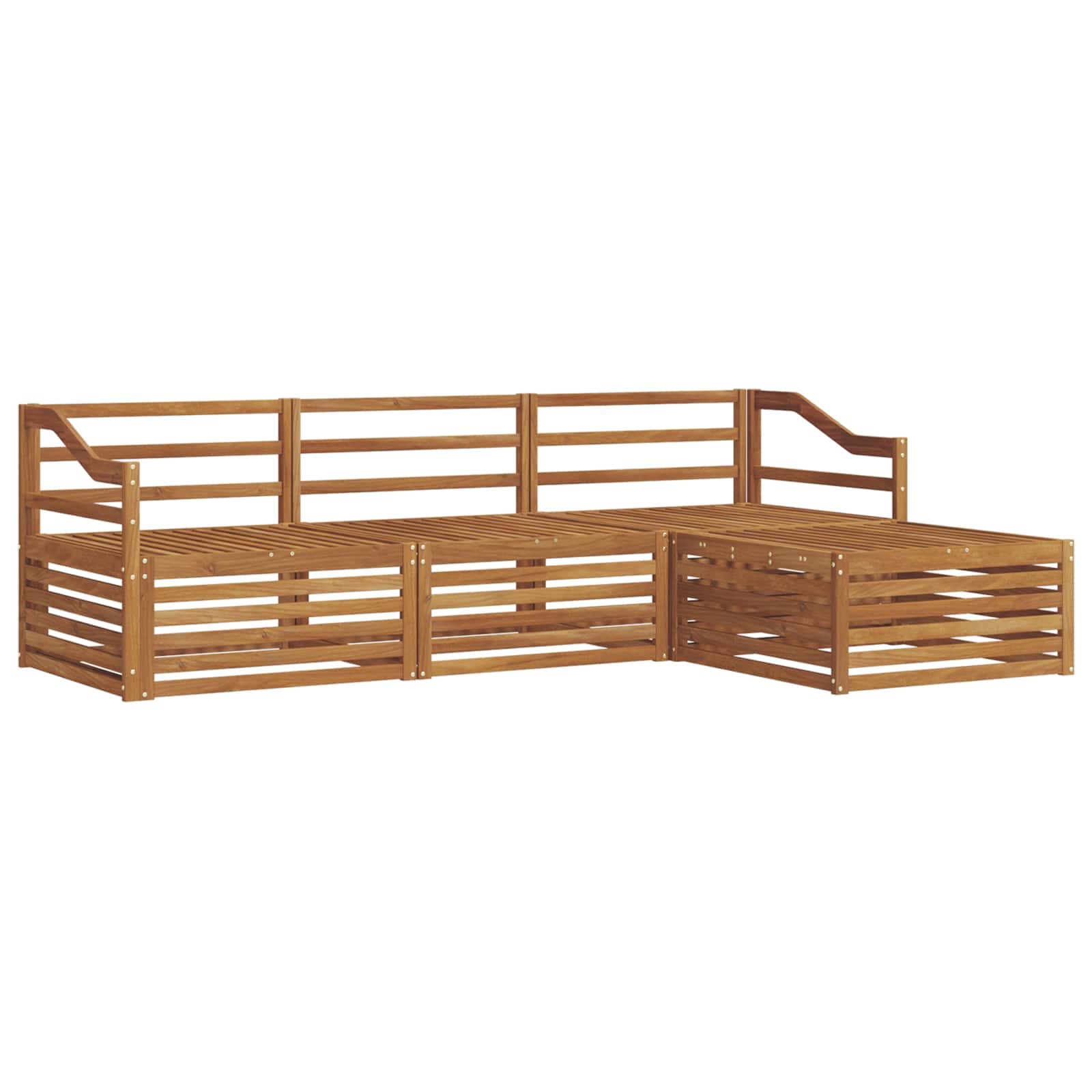 Outdoor-Sofagarnitur Natur 245,5 x 162,5 x 73 cm