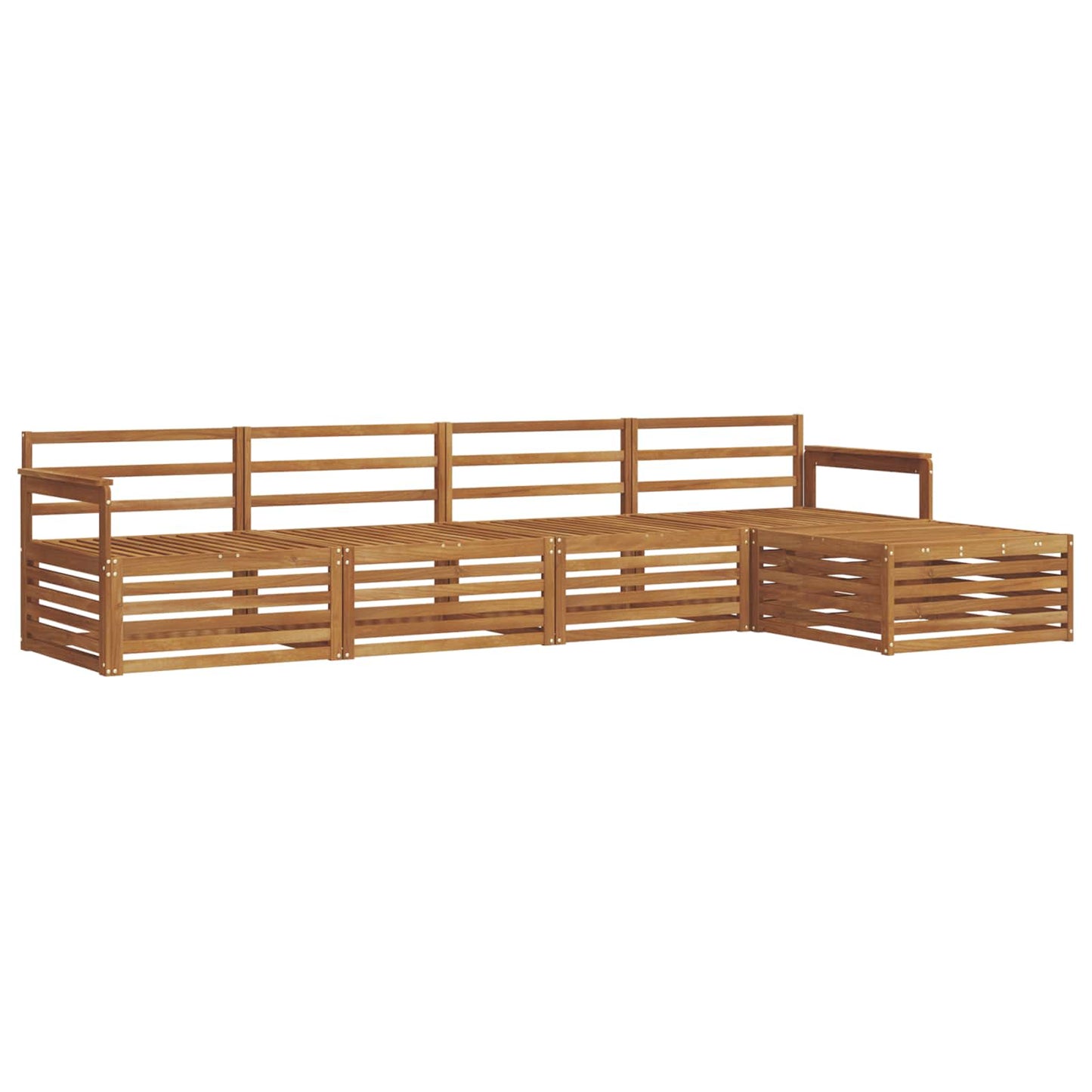 Outdoor-Sofagarnitur 5 pcs Natur