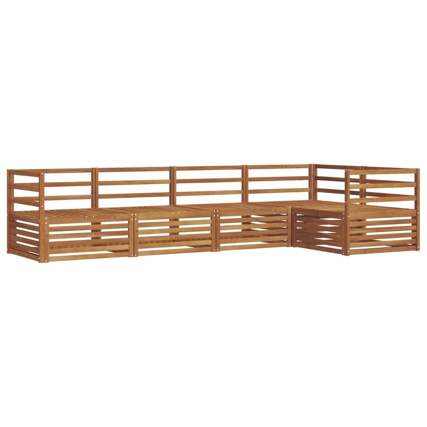 Outdoor-Sofagarnitur 5 pcs Natur