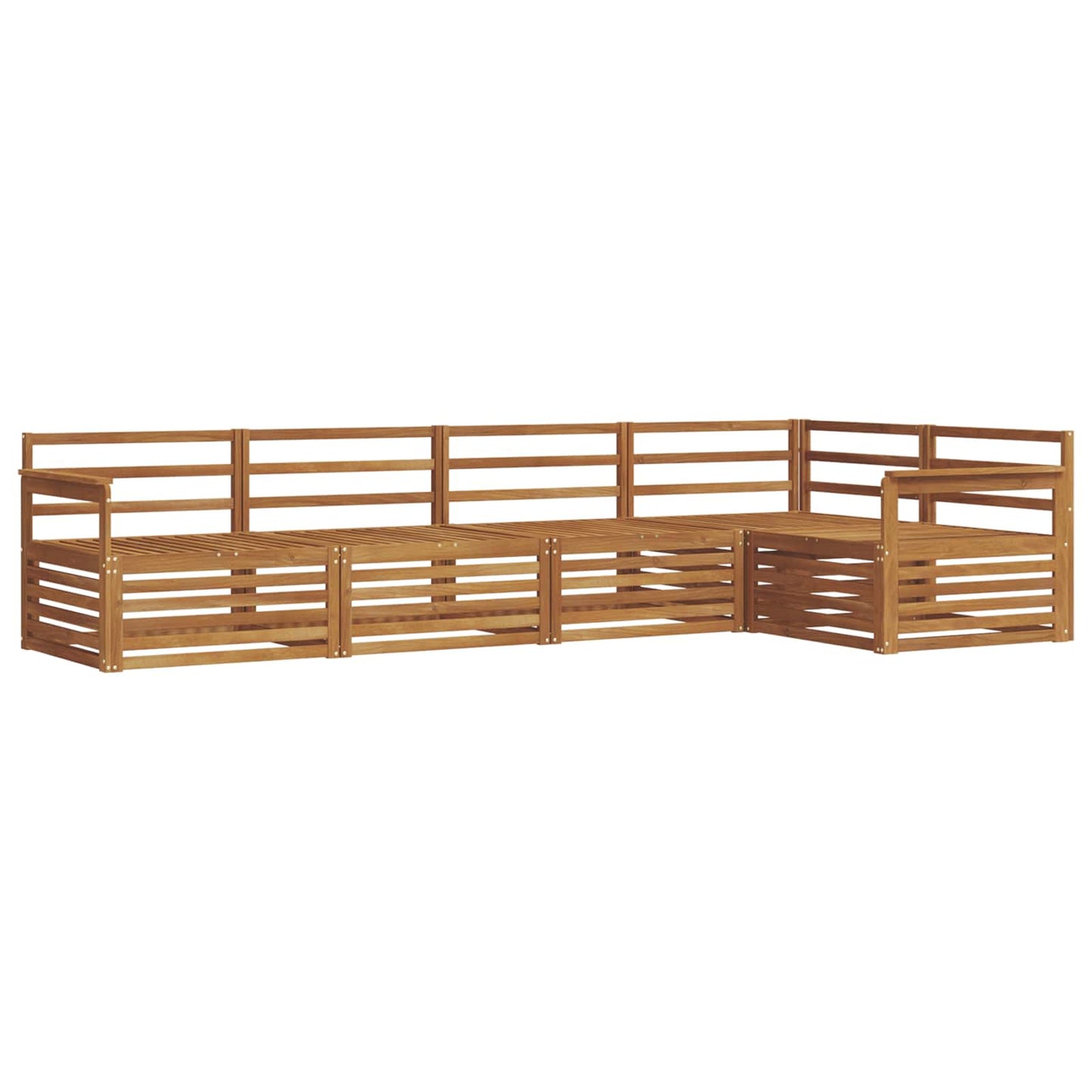 Outdoor-Sofagarnitur 5 pcs Natur