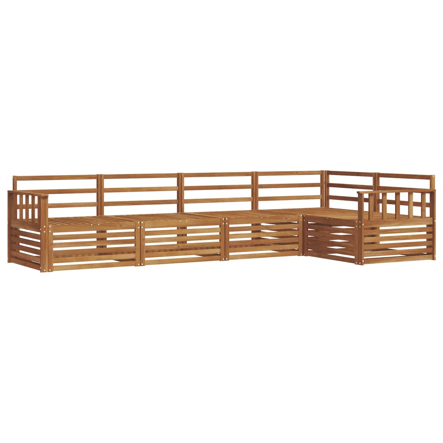 Outdoor-Sofagarnitur 5 pcs Natur
