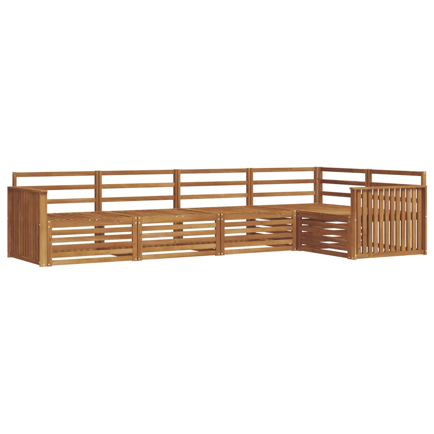 Outdoor-Sofagarnitur 5 pcs Natur
