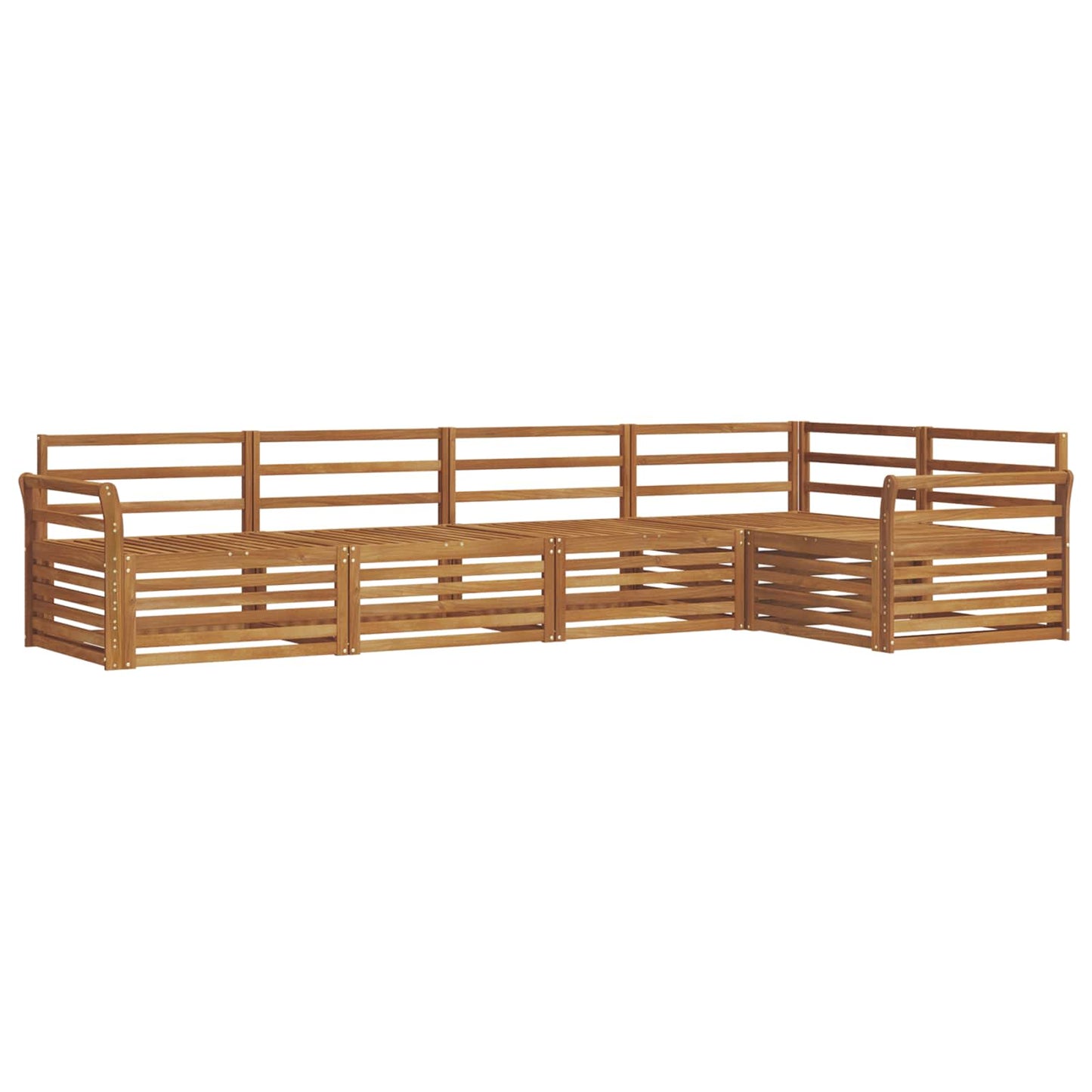 Outdoor-Sofagarnitur 5 pcs Natur