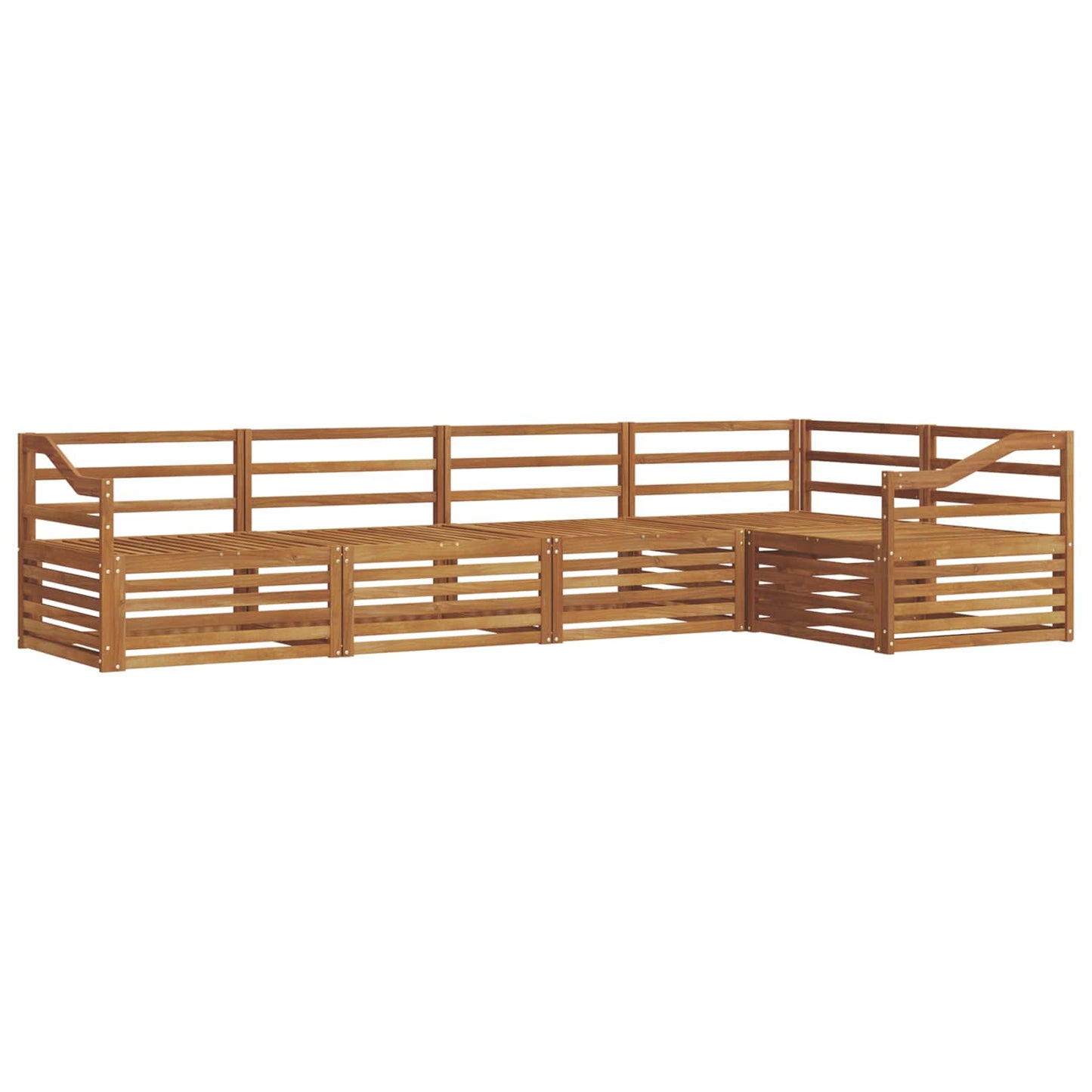 Outdoor-Sofagarnitur 5 pcs Natur