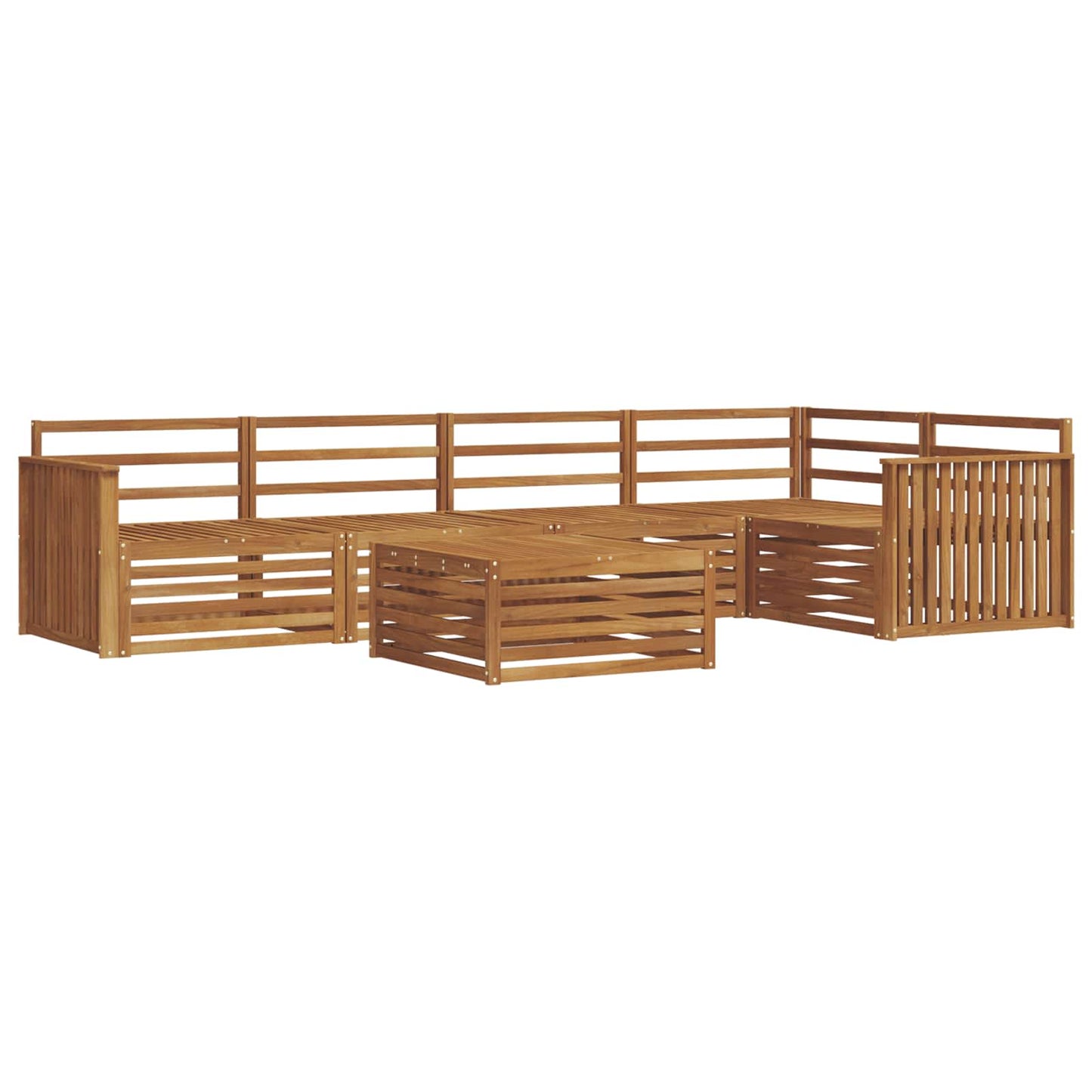 Outdoor-Sofagarnitur 6 pcs Natur