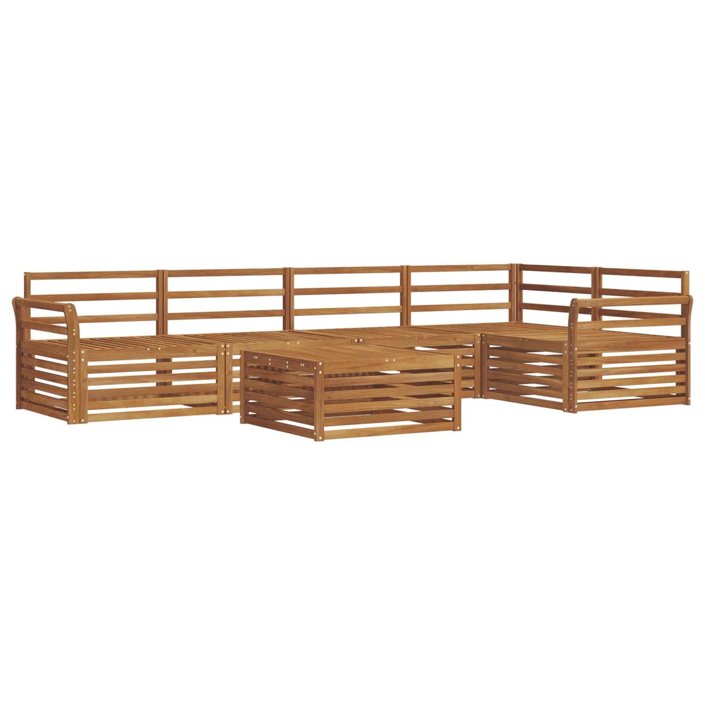 Outdoor-Sofagarnitur 6 pcs Natur