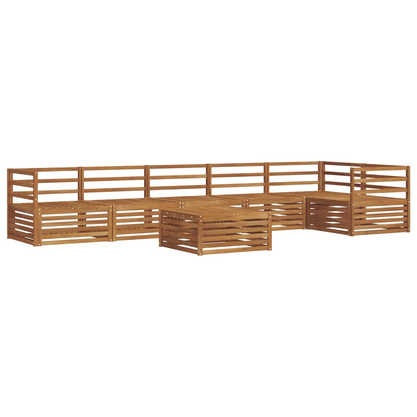 Outdoor-Sofagarnitur 7 pcs Natur
