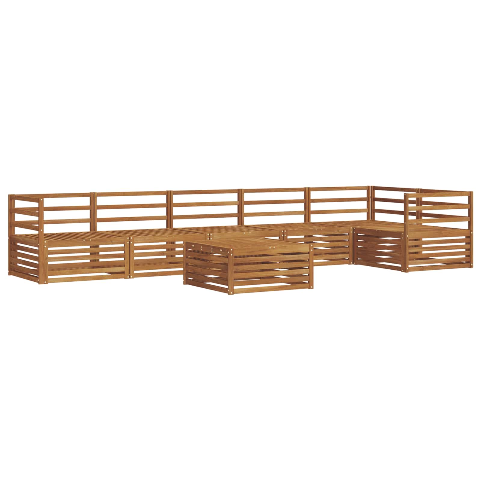 Outdoor-Sofagarnitur 7 pcs Natur