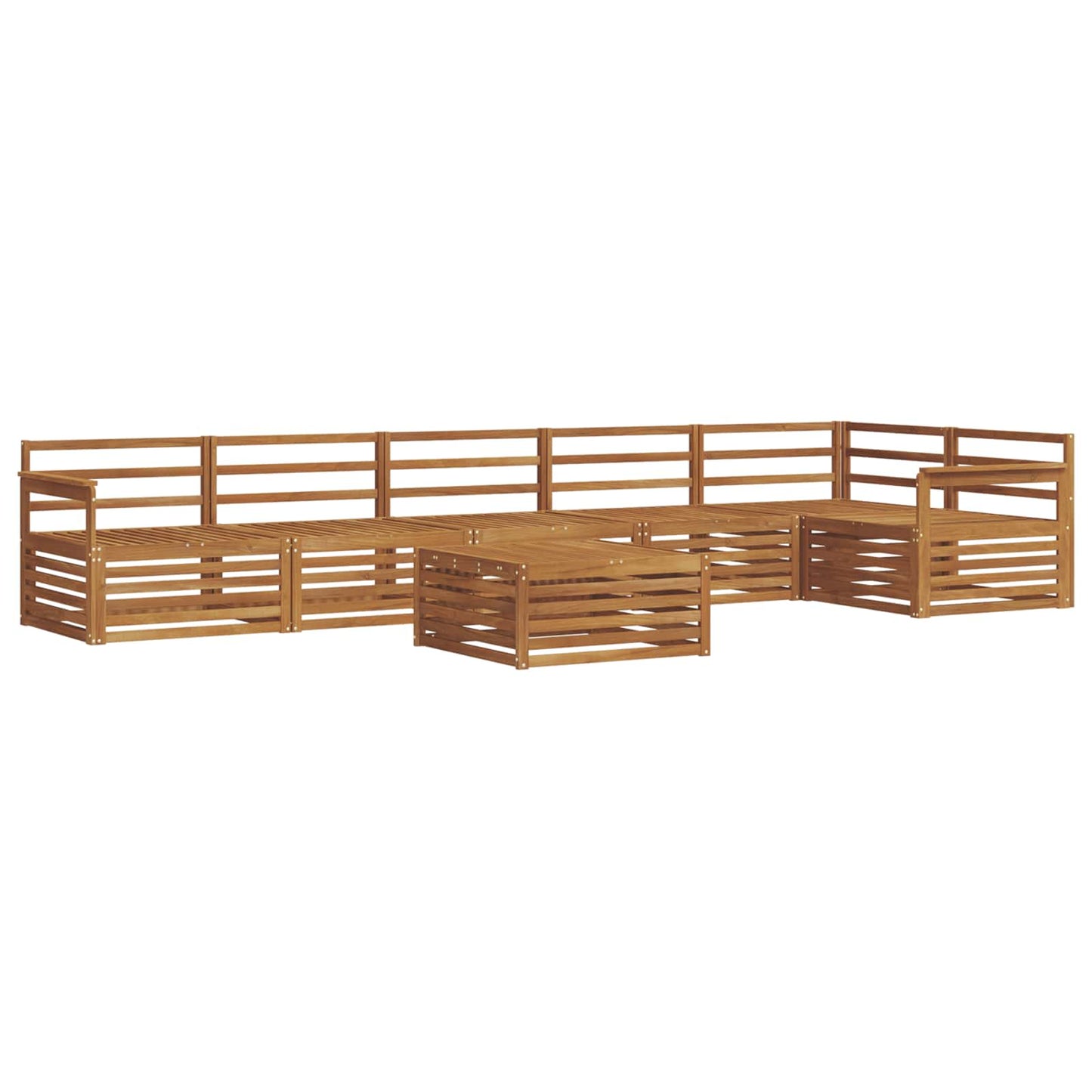 Outdoor-Sofagarnitur 7 pcs Natur