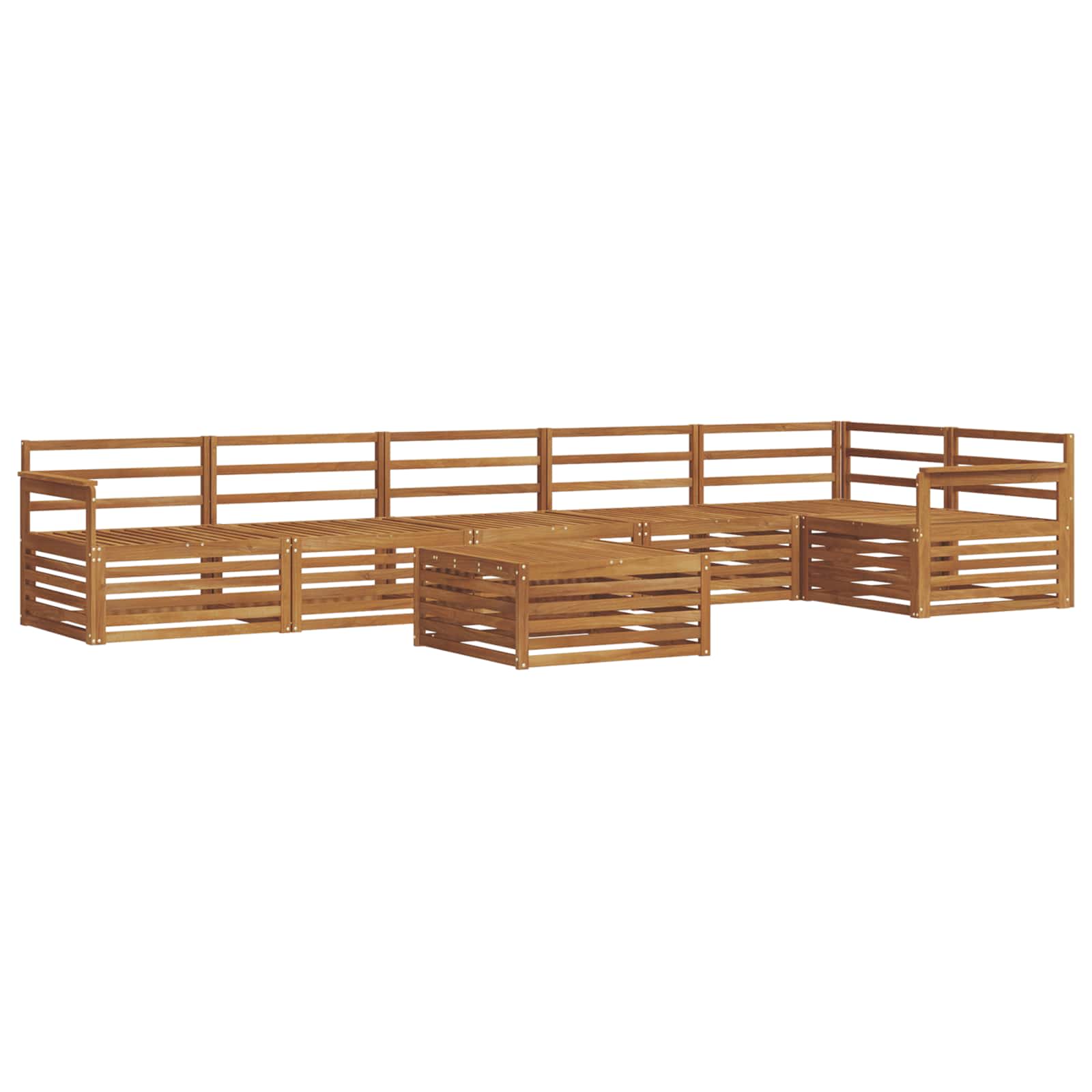 Outdoor-Sofagarnitur 7 pcs Natur