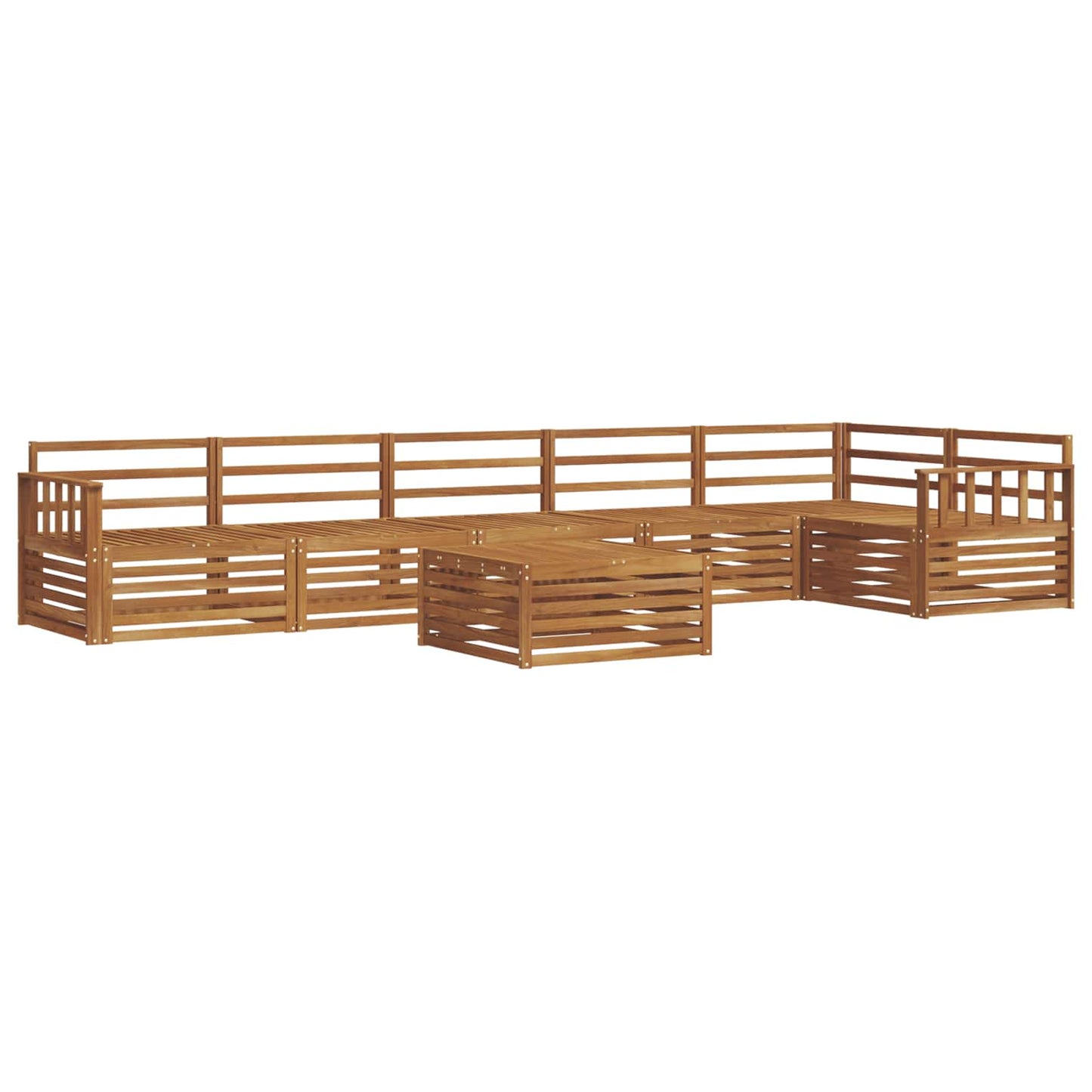 Outdoor-Sofagarnitur 7 pcs Natur