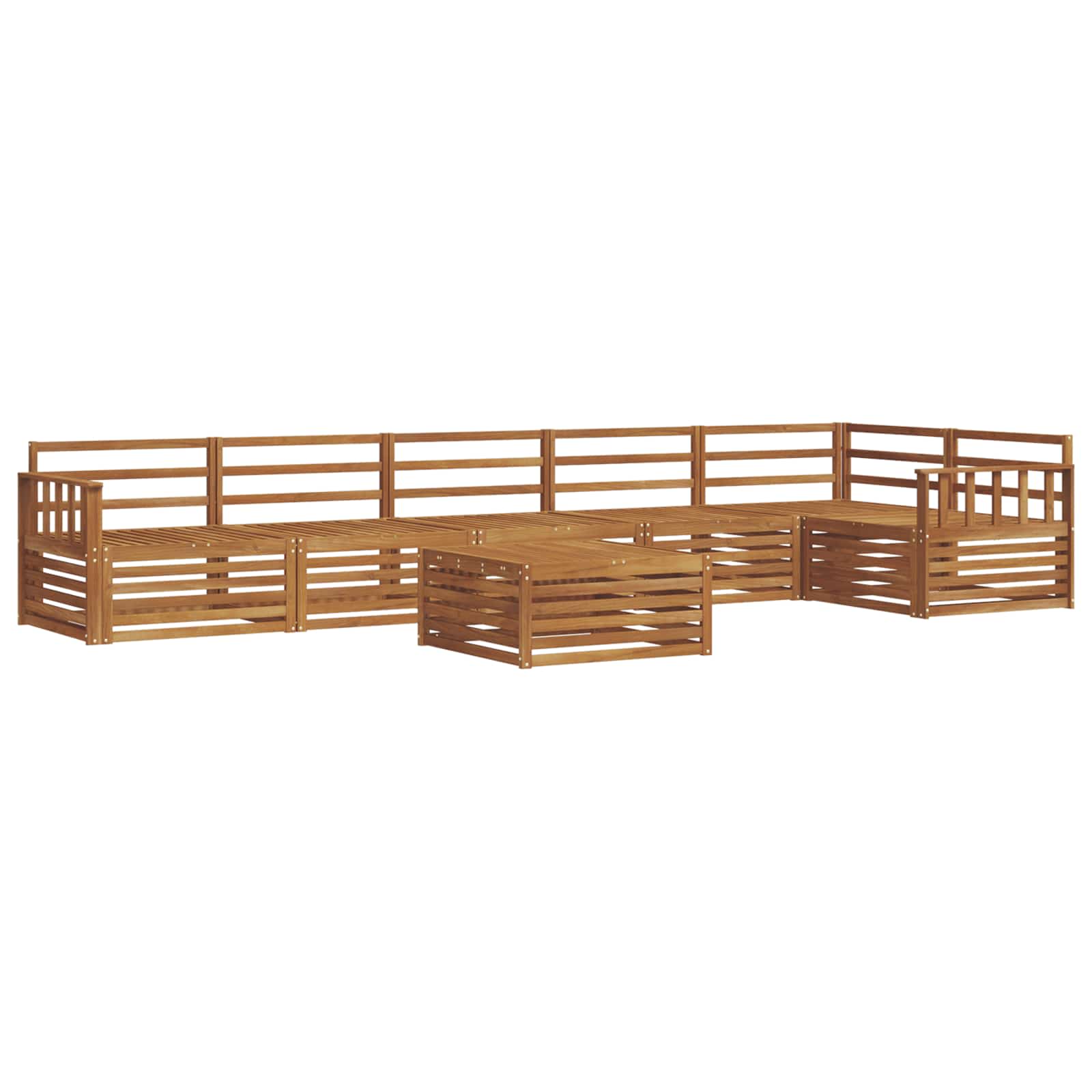 Outdoor-Sofagarnitur 7 pcs Natur