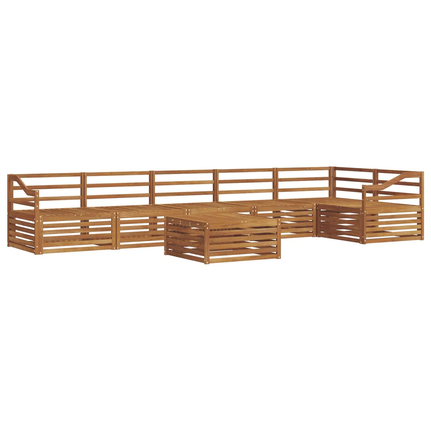 Outdoor-Sofagarnitur 7 pcs Natur