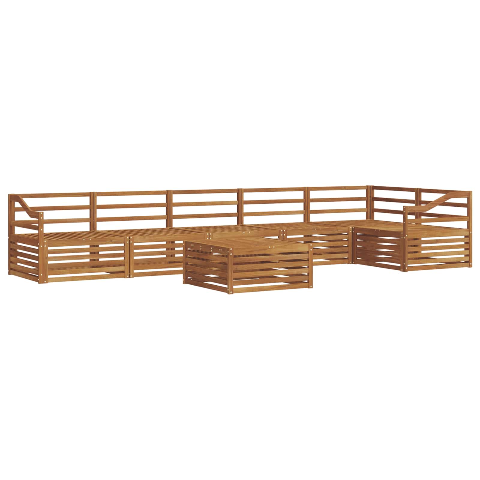 Outdoor-Sofagarnitur 7 pcs Natur