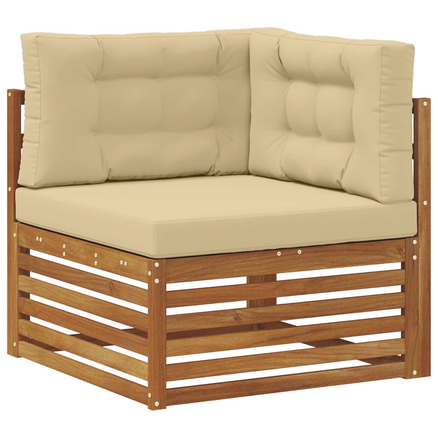 Outdoor-Sofagarnitur 8 stk. Natur und Beige