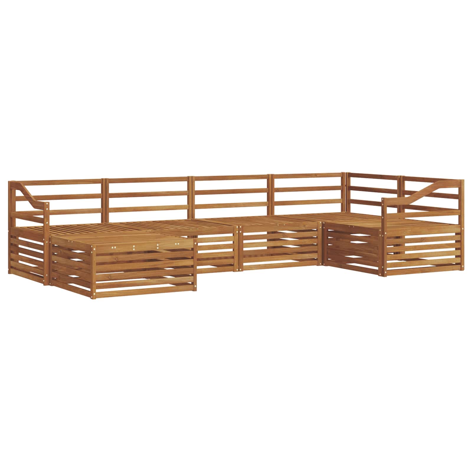 Outdoor-Sofagarnitur 6 pcs Natur