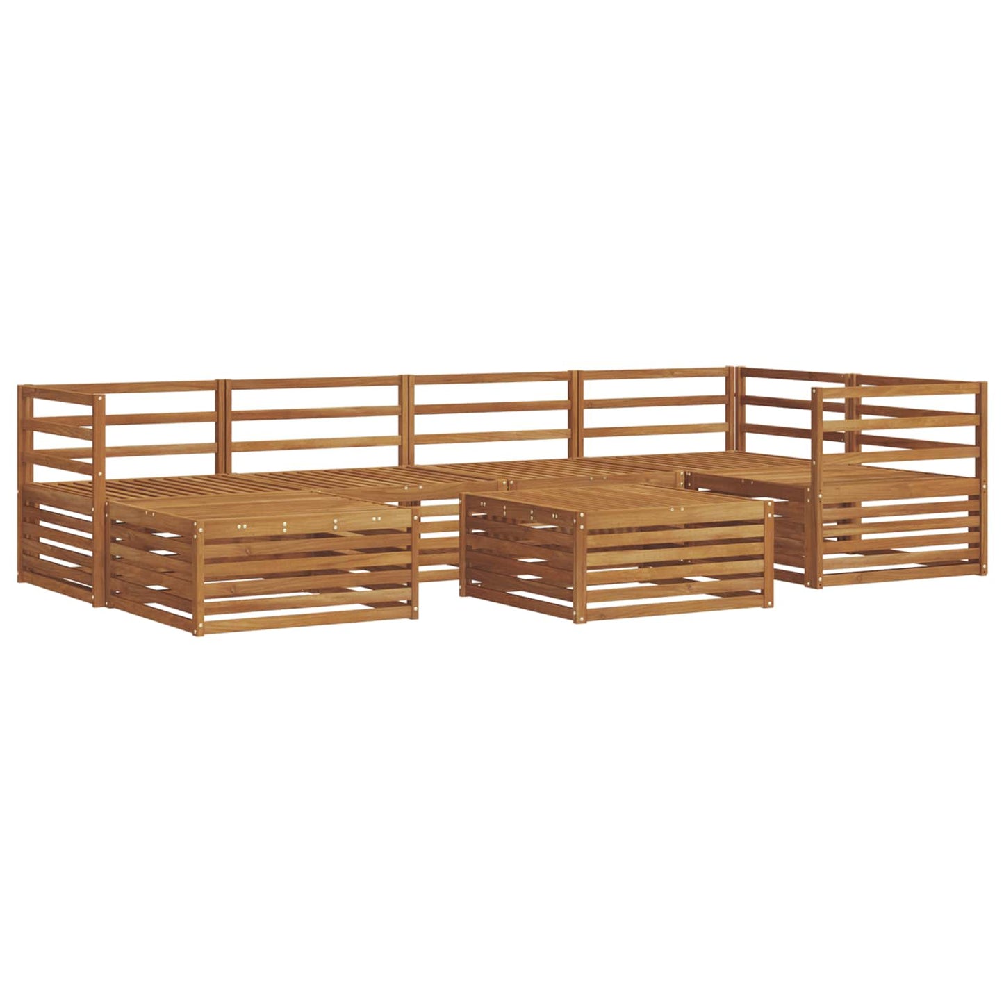 Outdoor-Sofagarnitur 7 pcs Natur