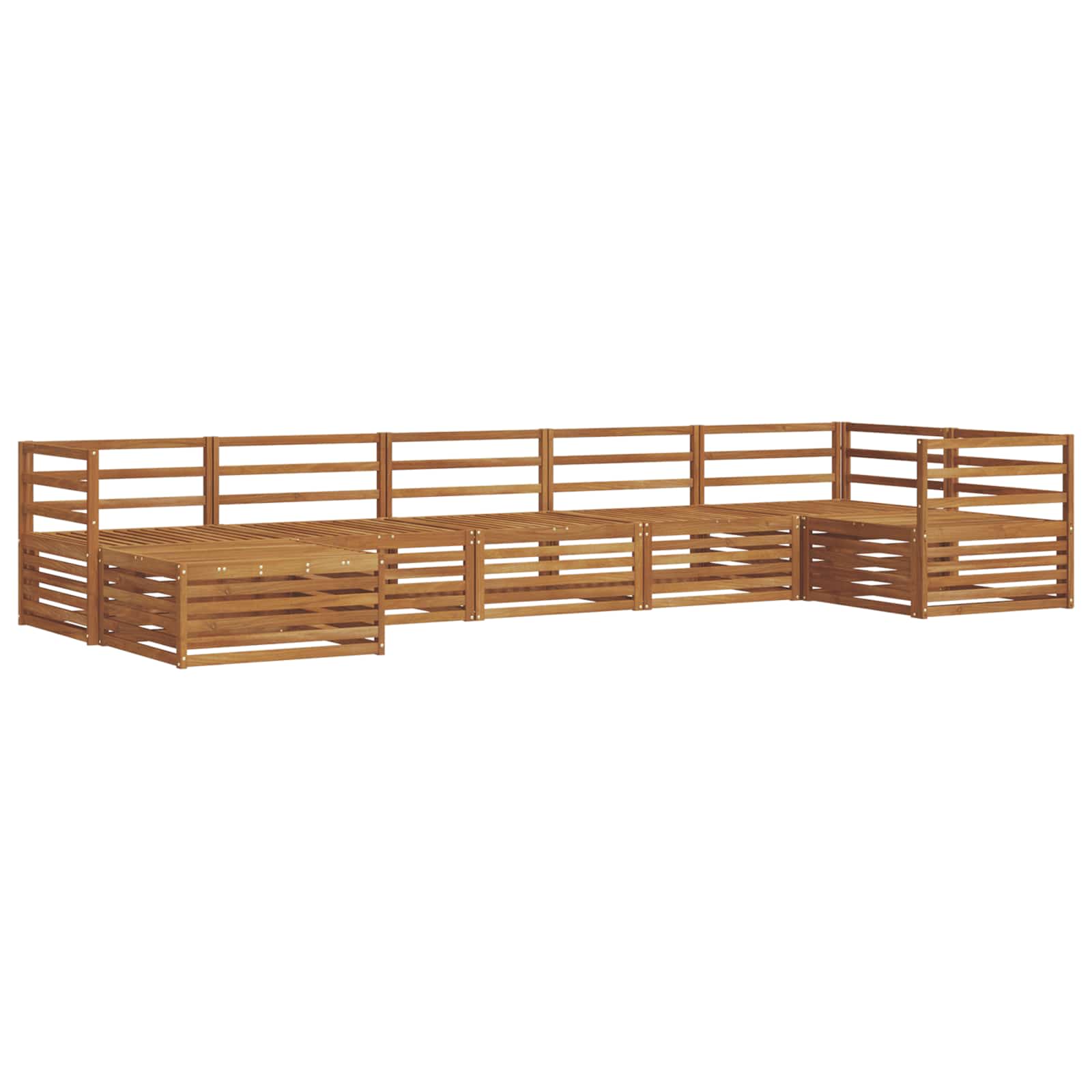 Outdoor-Sofagarnitur 7 pcs Natur