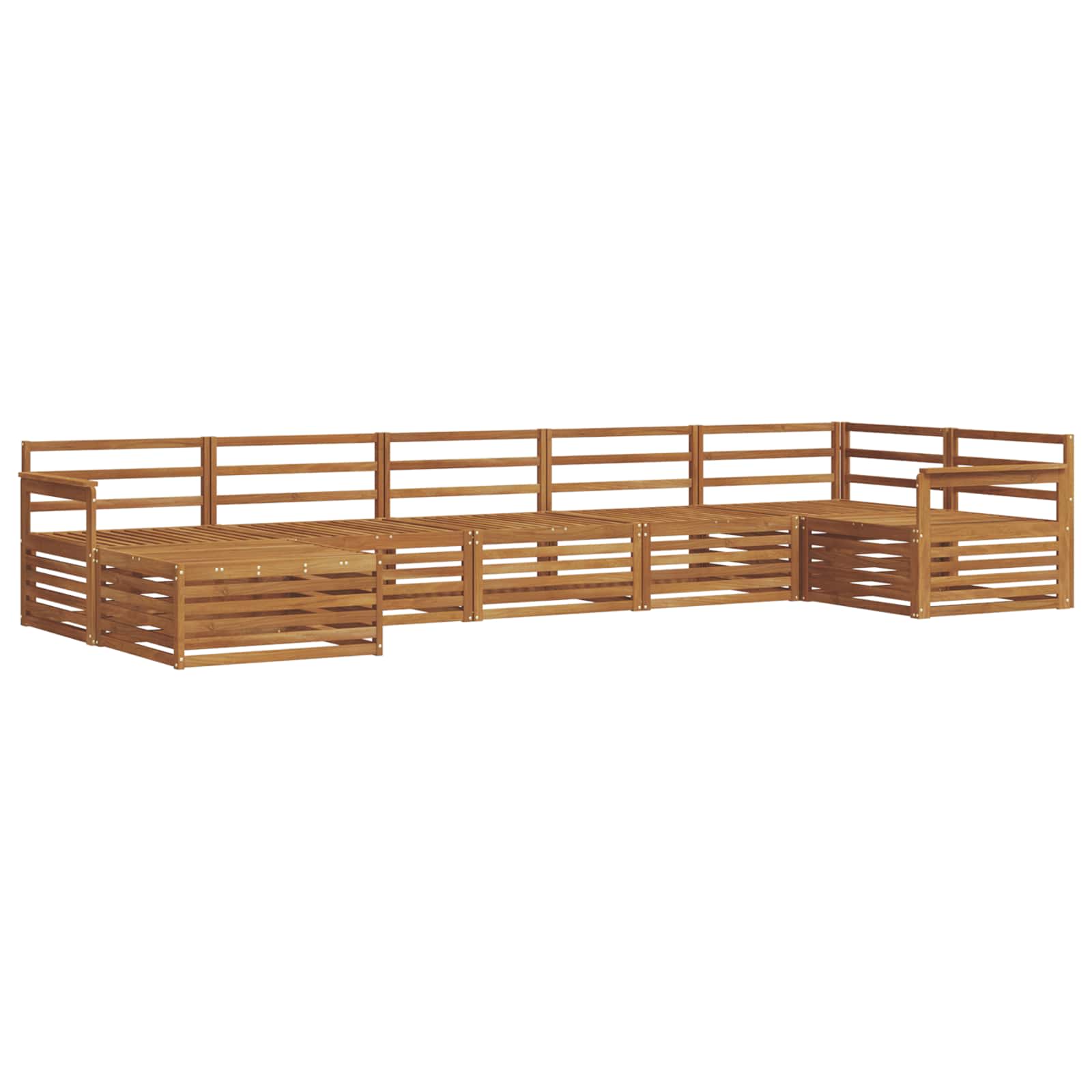 Outdoor-Sofagarnitur 7 pcs Natur
