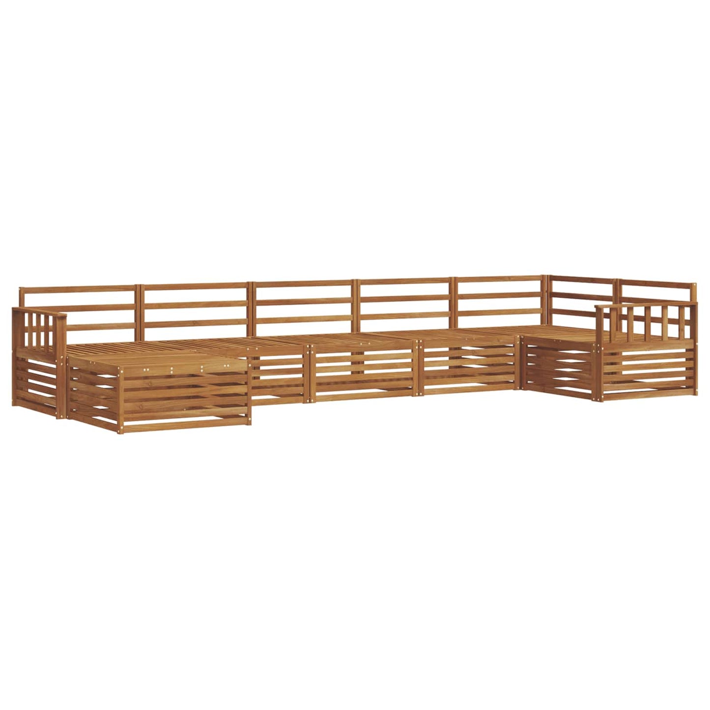 Outdoor-Sofagarnitur 7 pcs Natur