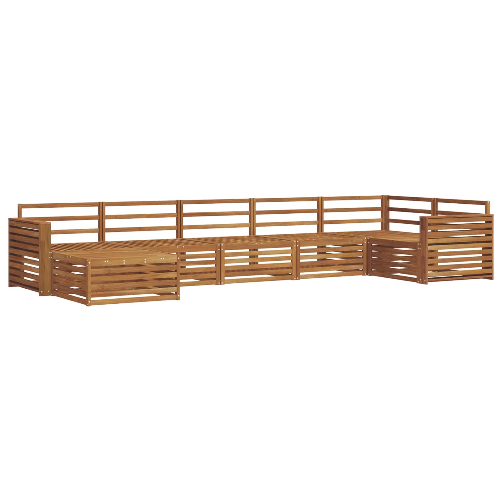 Outdoor-Sofagarnitur 7 pcs Natur
